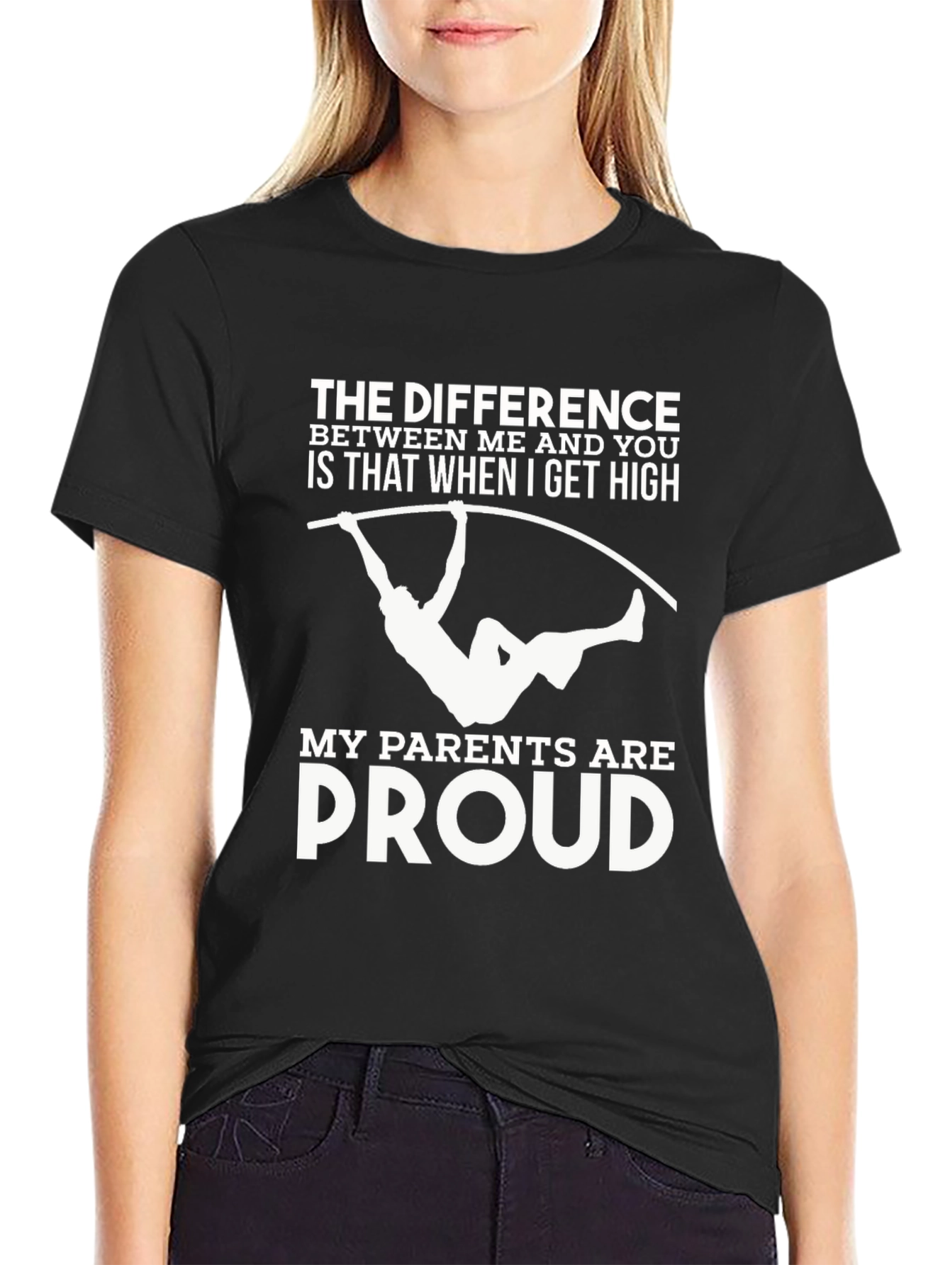 Funny Pole Vault T-Shirt: My Parents Are Proud