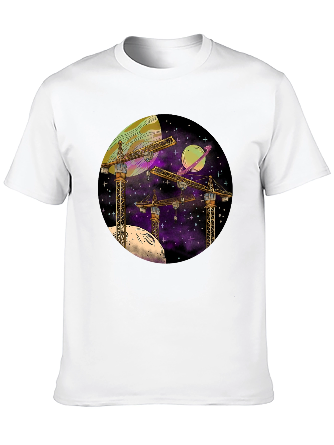 Space Construction T-Shirt - Graphic Tee