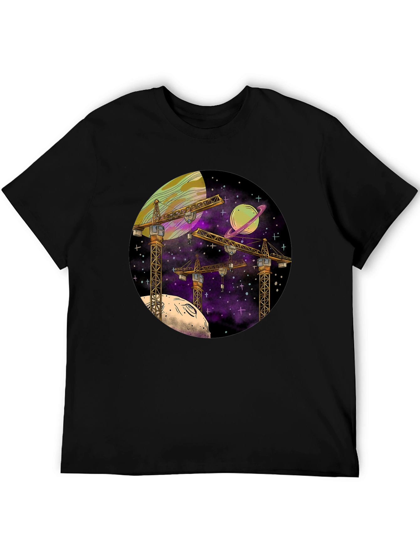 Space Construction T-Shirt - Graphic Tee