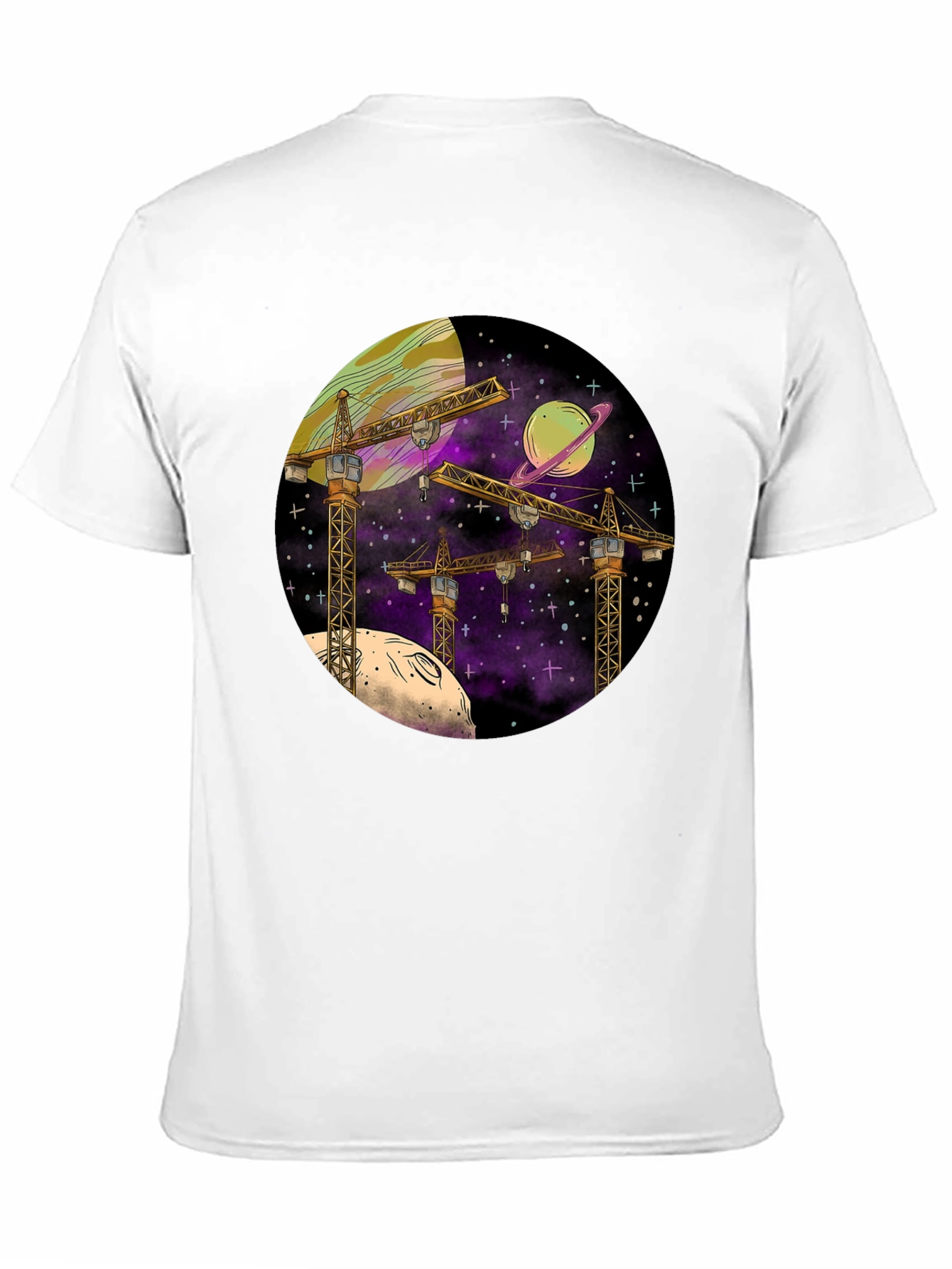 Space Construction T-Shirt - Graphic Tee