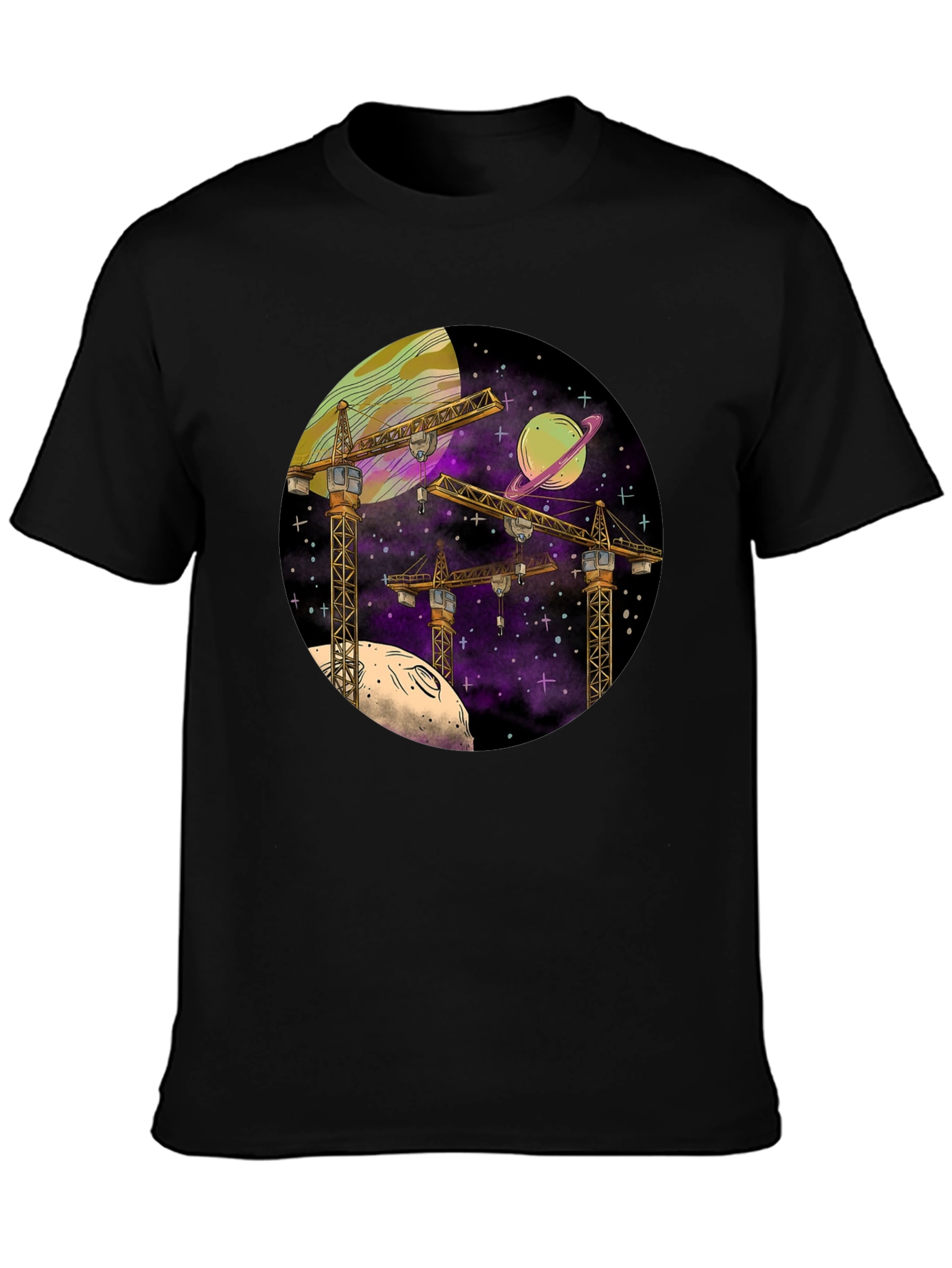 Space Construction T-Shirt - Graphic Tee