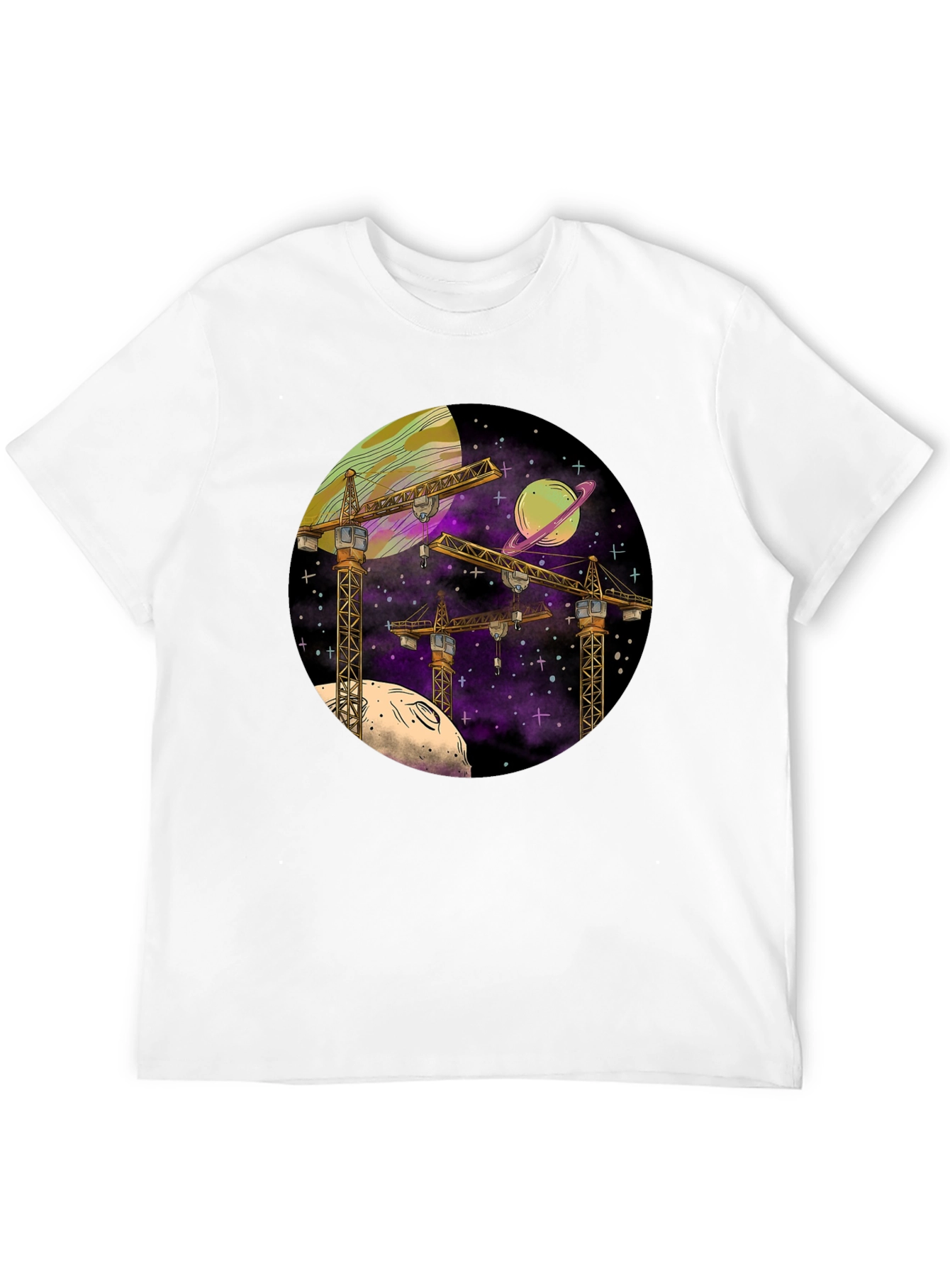 Space Construction T-Shirt - Graphic Tee