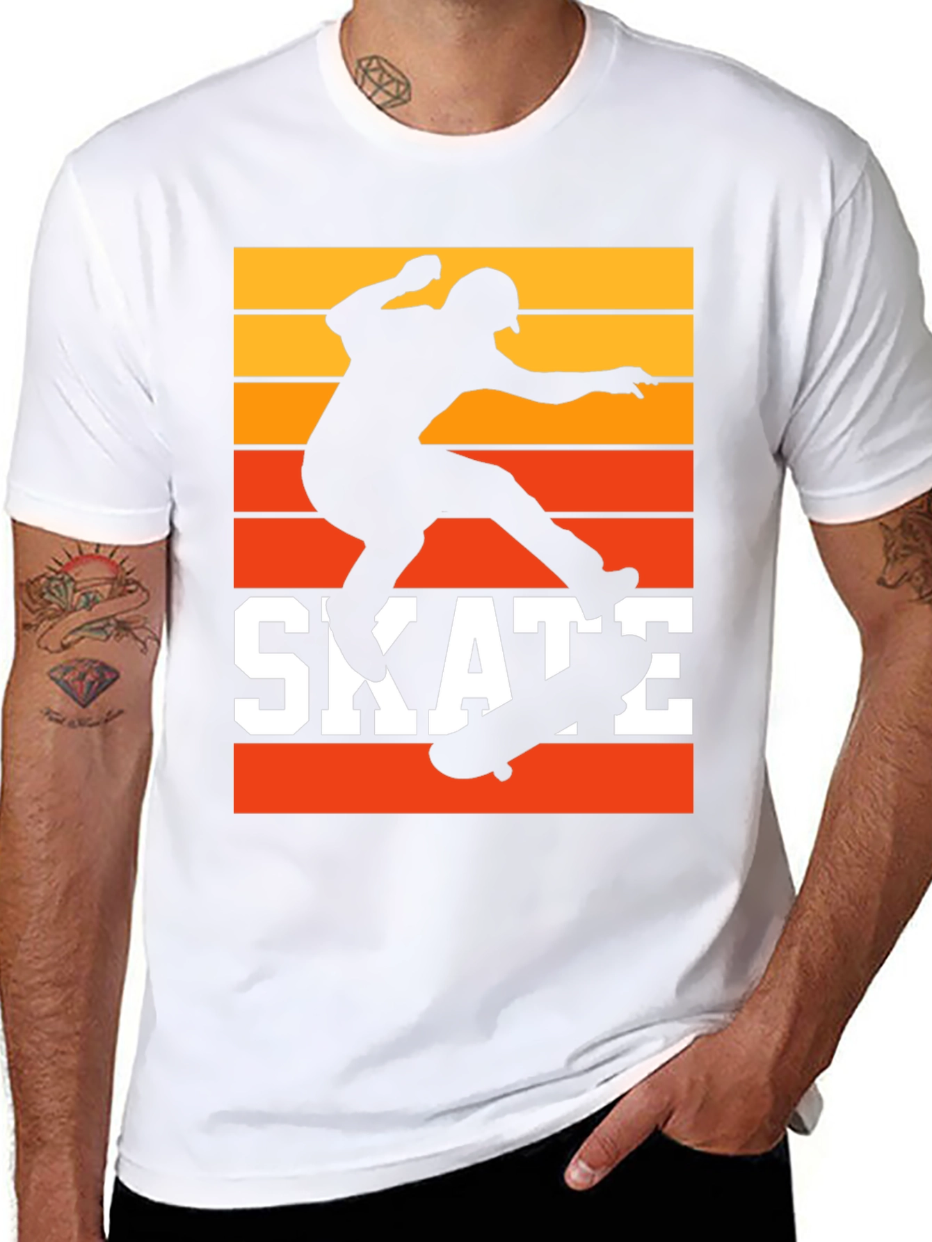 Retro Skate T-Shirt - Cool Skater Design