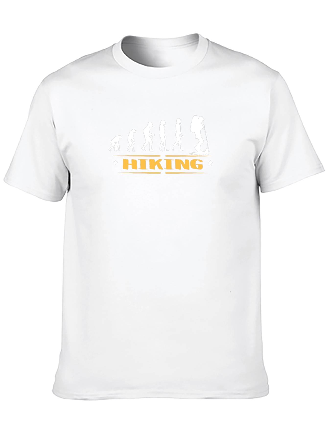 Hiking Evolution Graphic Tee - Black Crew Neck T-Shirt