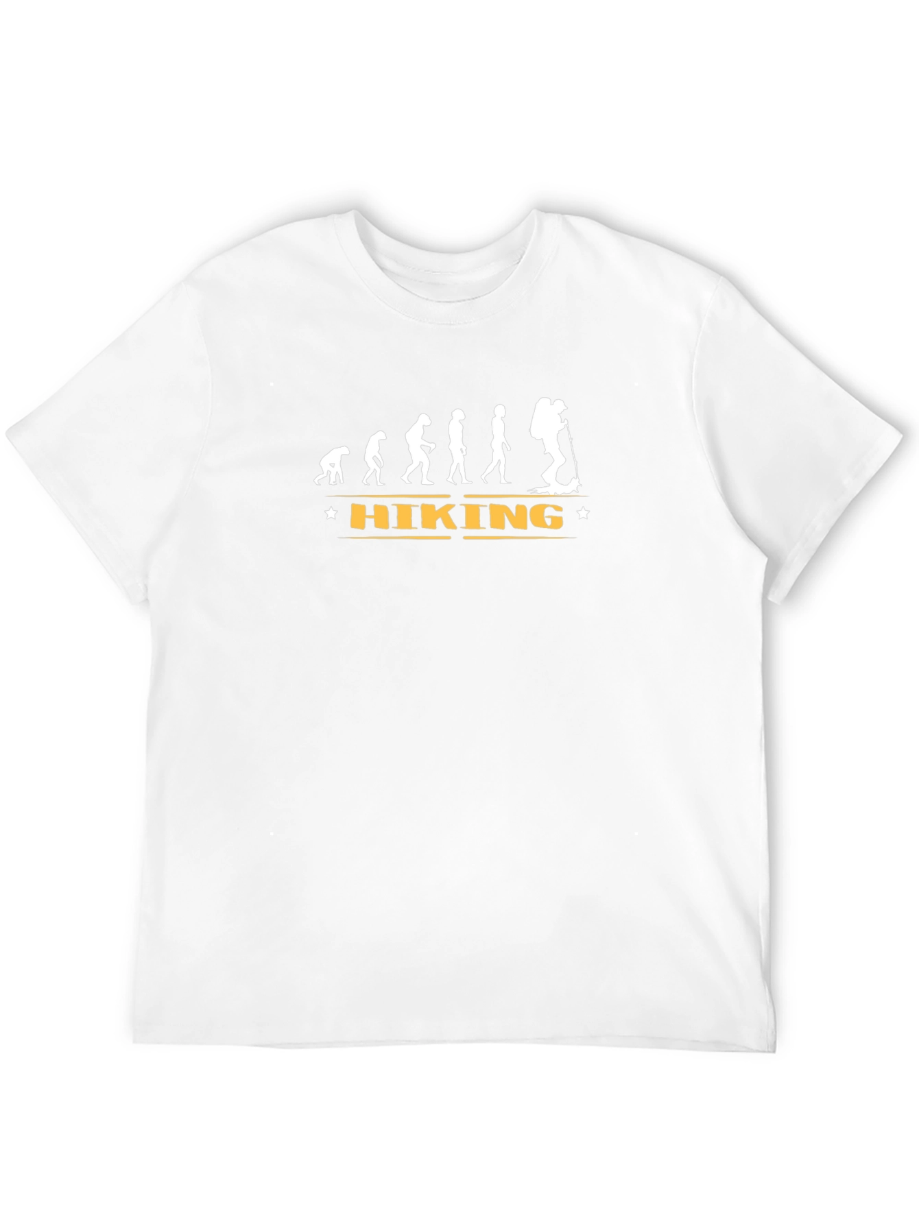 Hiking Evolution Graphic Tee - Black Crew Neck T-Shirt