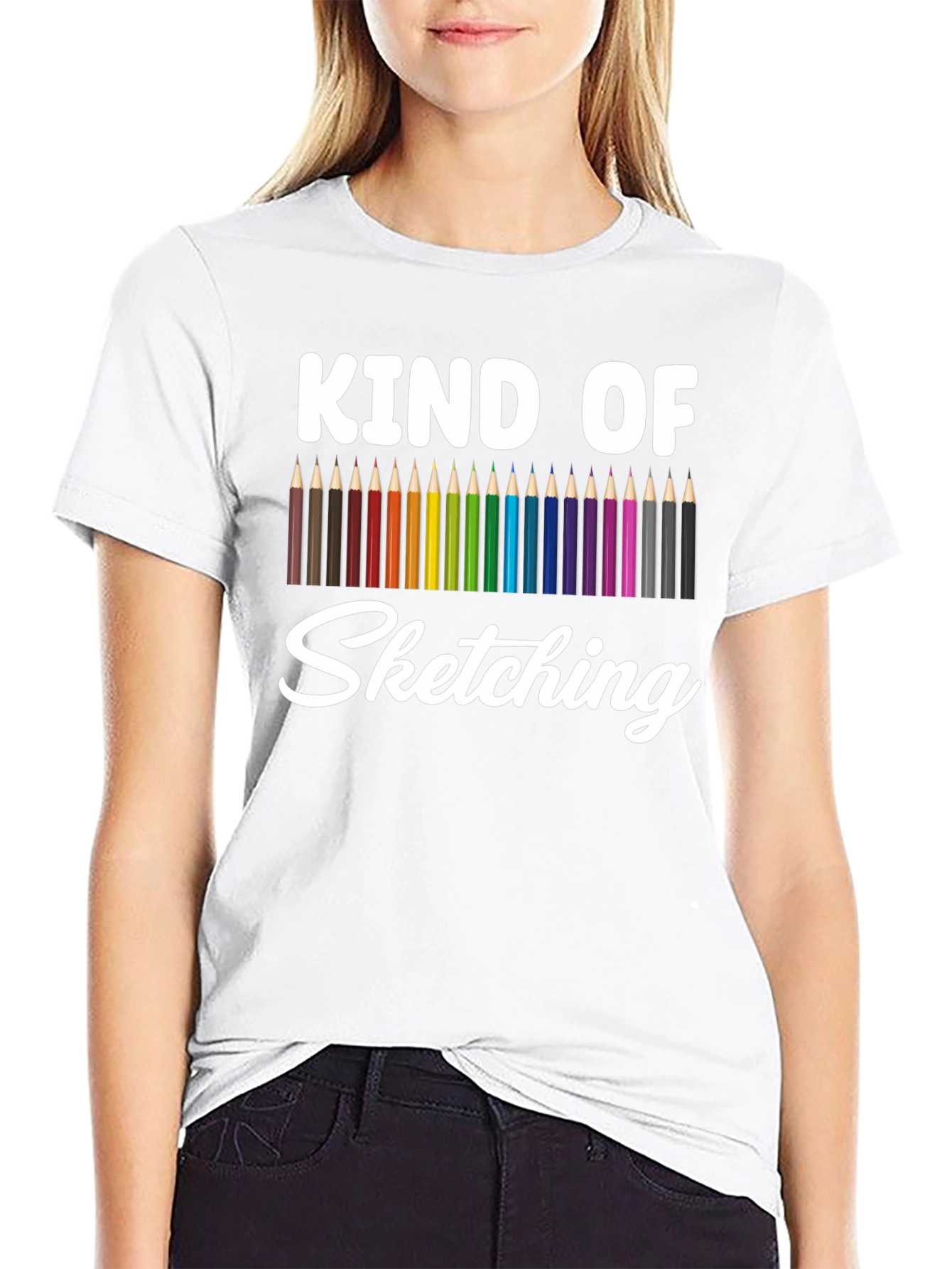 Kind of Sketching T-Shirt - Artistic Graphic Tee