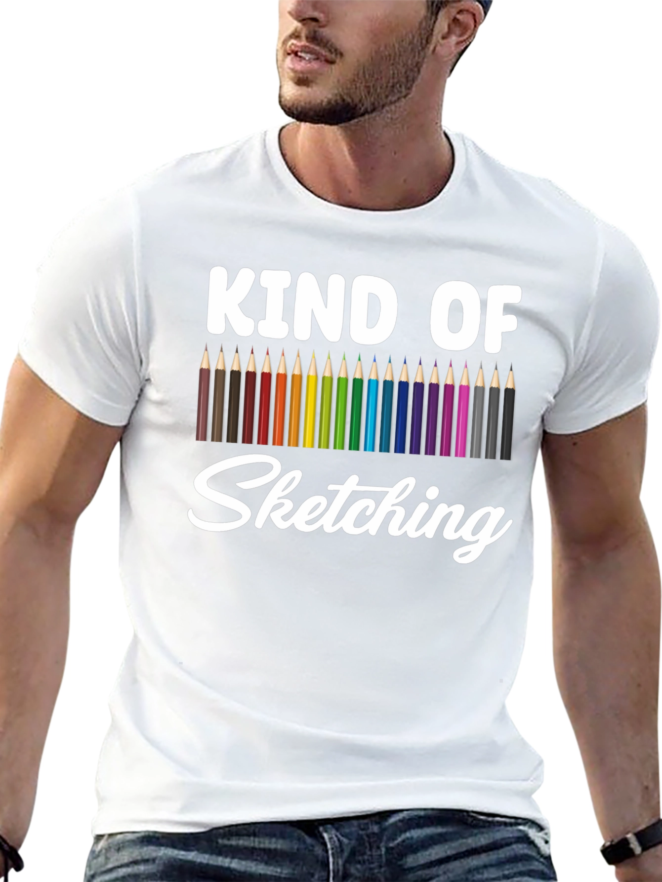 Kind of Sketching T-Shirt - Artistic Graphic Tee