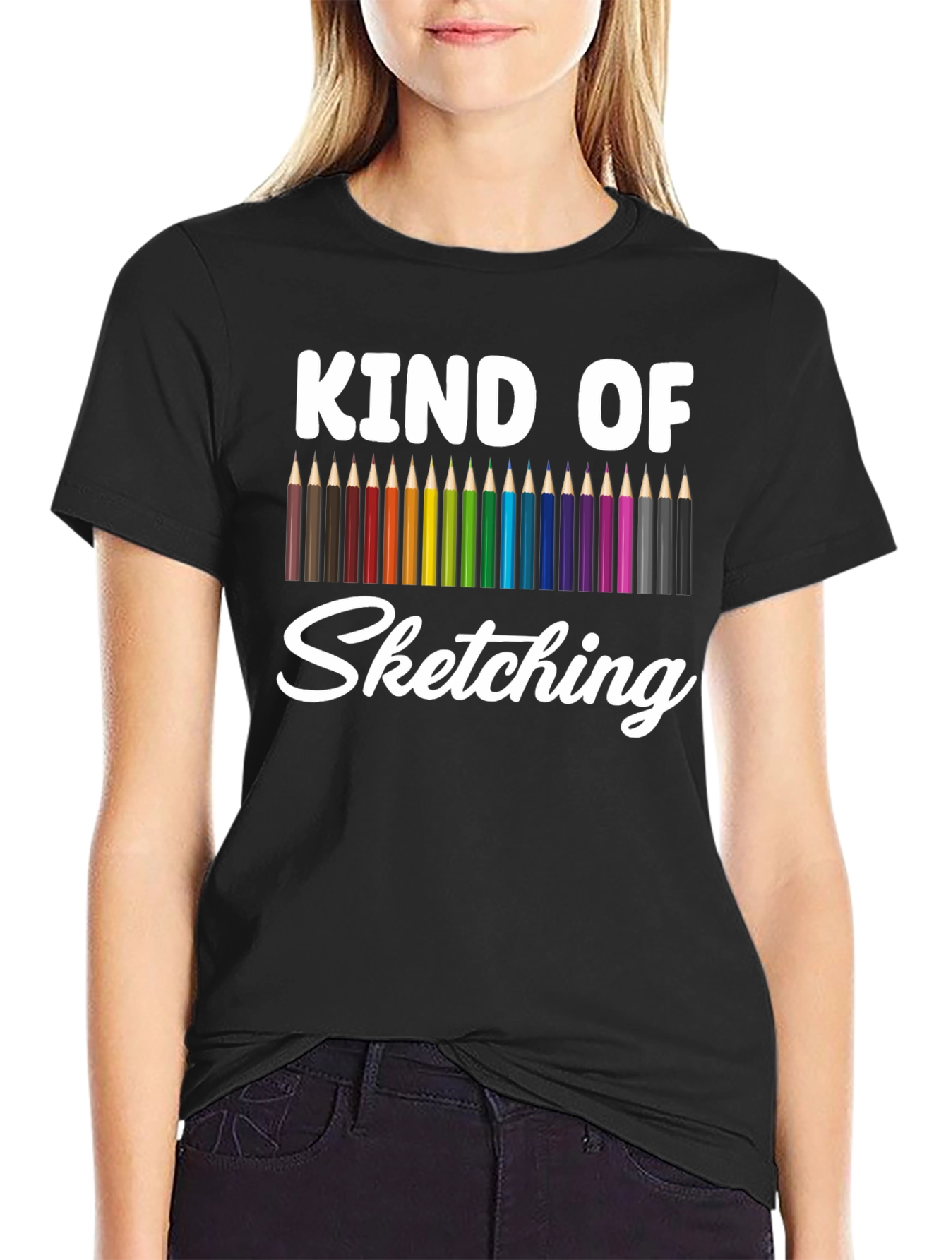 Kind of Sketching T-Shirt - Artistic Graphic Tee