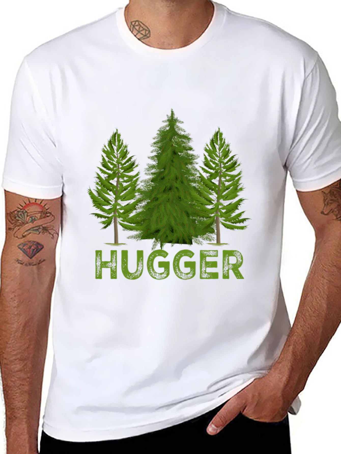 Tree Hugger Graphic Tee - Nature Lovers Gift
