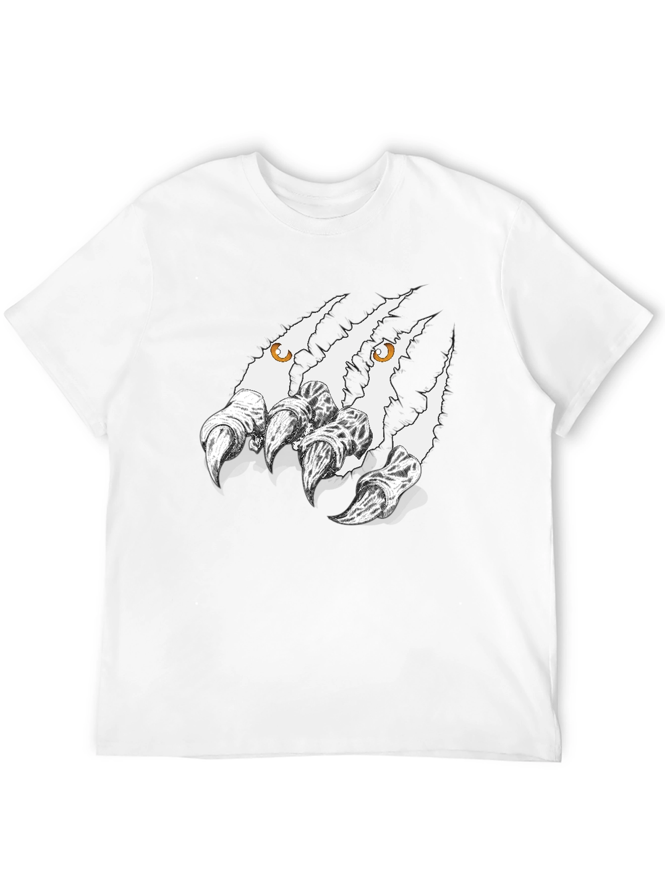 Claw Mark Graphic Black T-Shirt