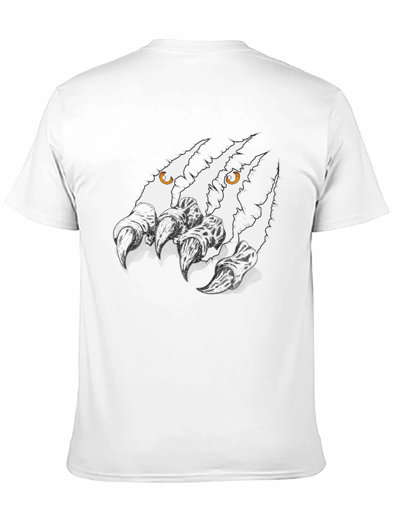 Claw Mark Graphic Black T-Shirt