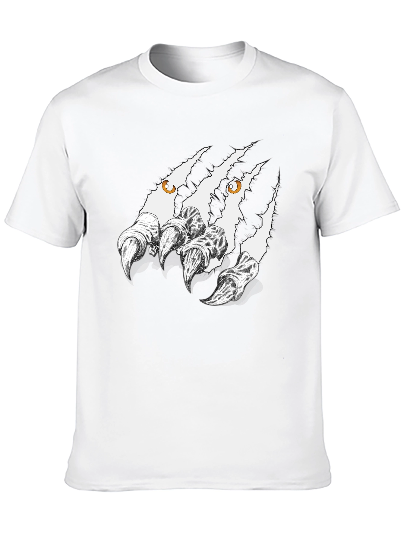 Claw Mark Graphic Black T-Shirt