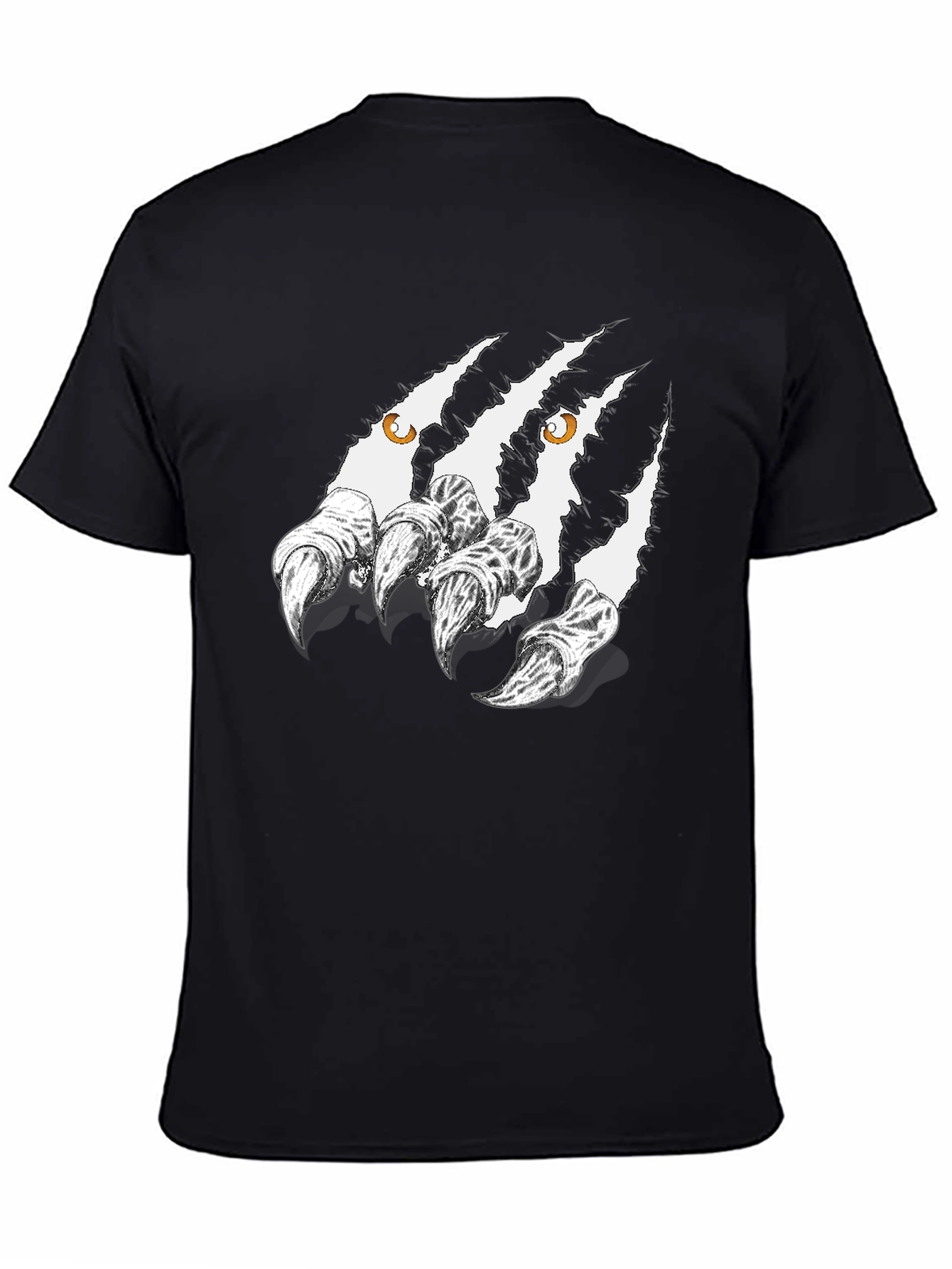 Claw Mark Graphic Black T-Shirt