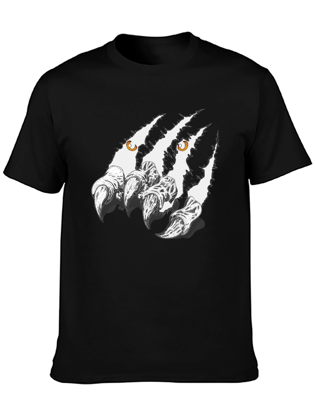 Claw Mark Graphic Black T-Shirt