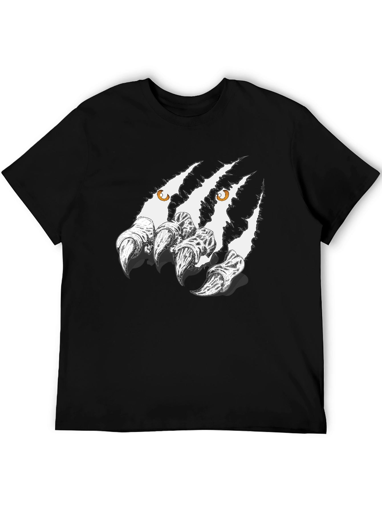 Claw Mark Graphic Black T-Shirt