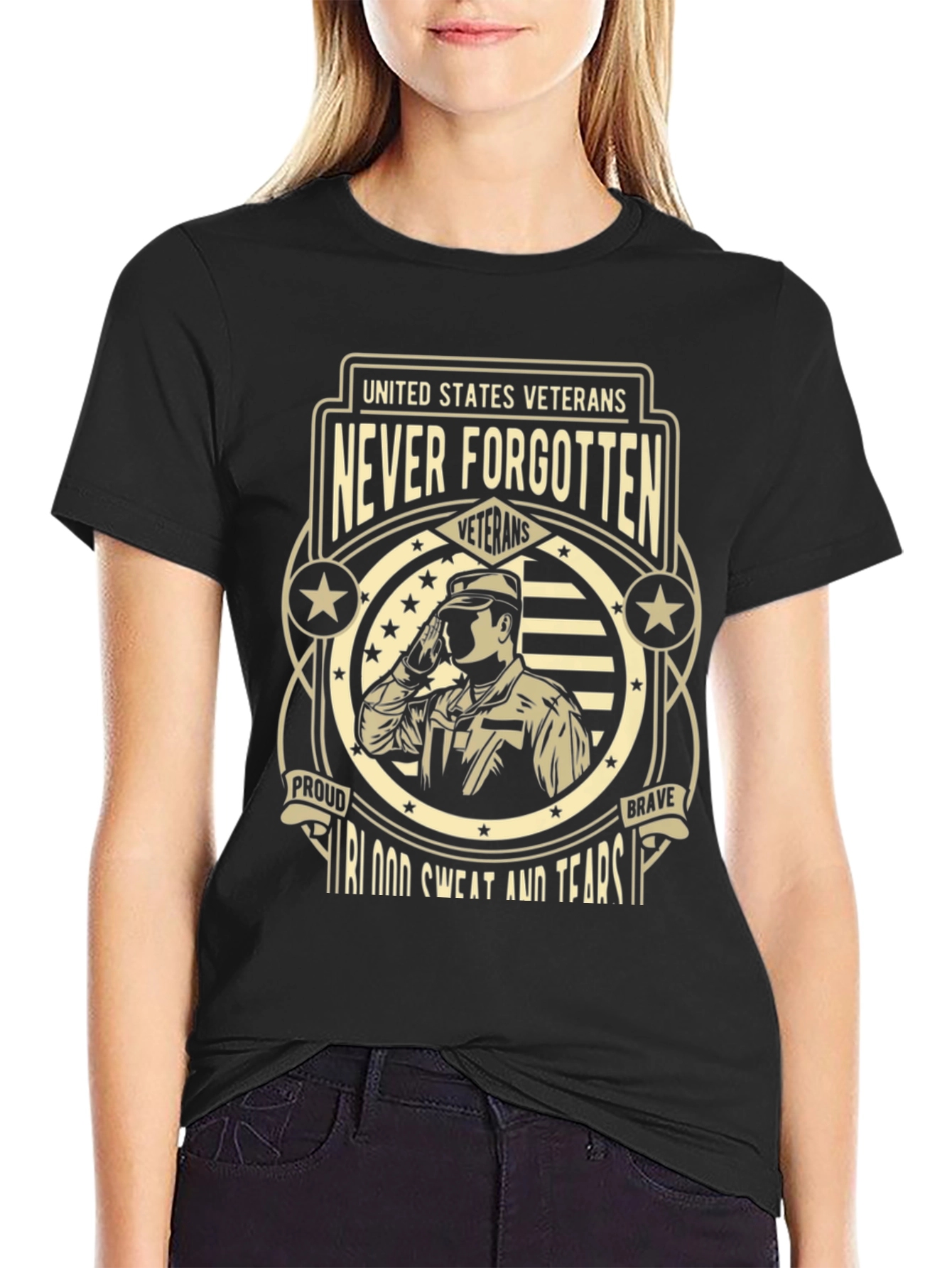 United States Veterans T-Shirt - Never Forgotten