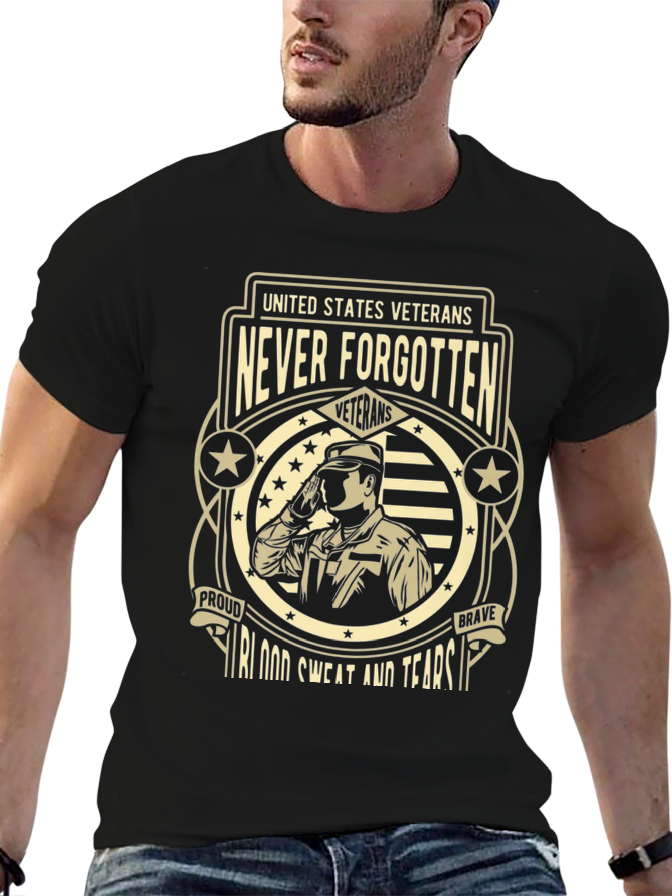 United States Veterans T-Shirt - Never Forgotten