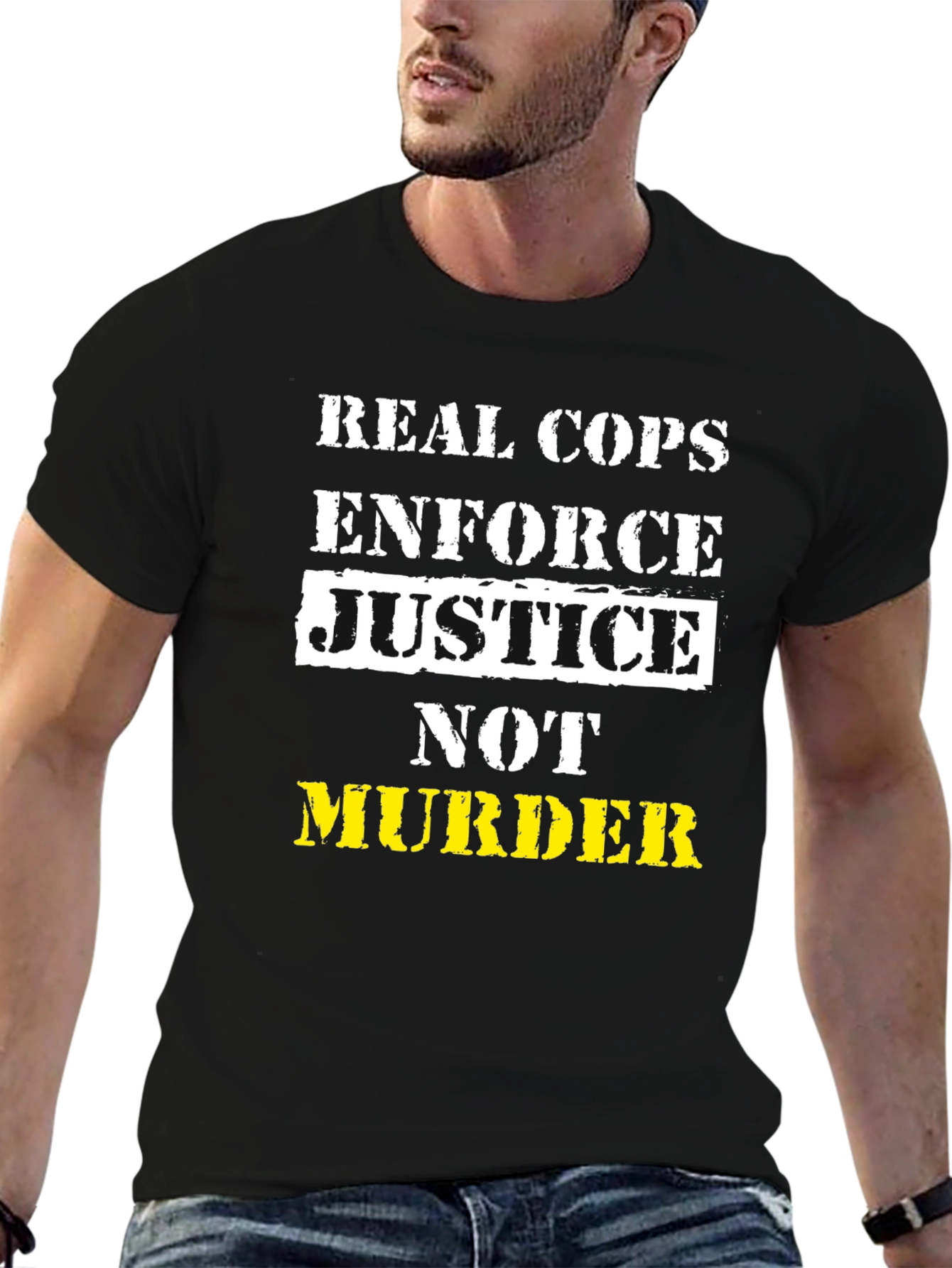 Real Cops Enforce Justice T-Shirt