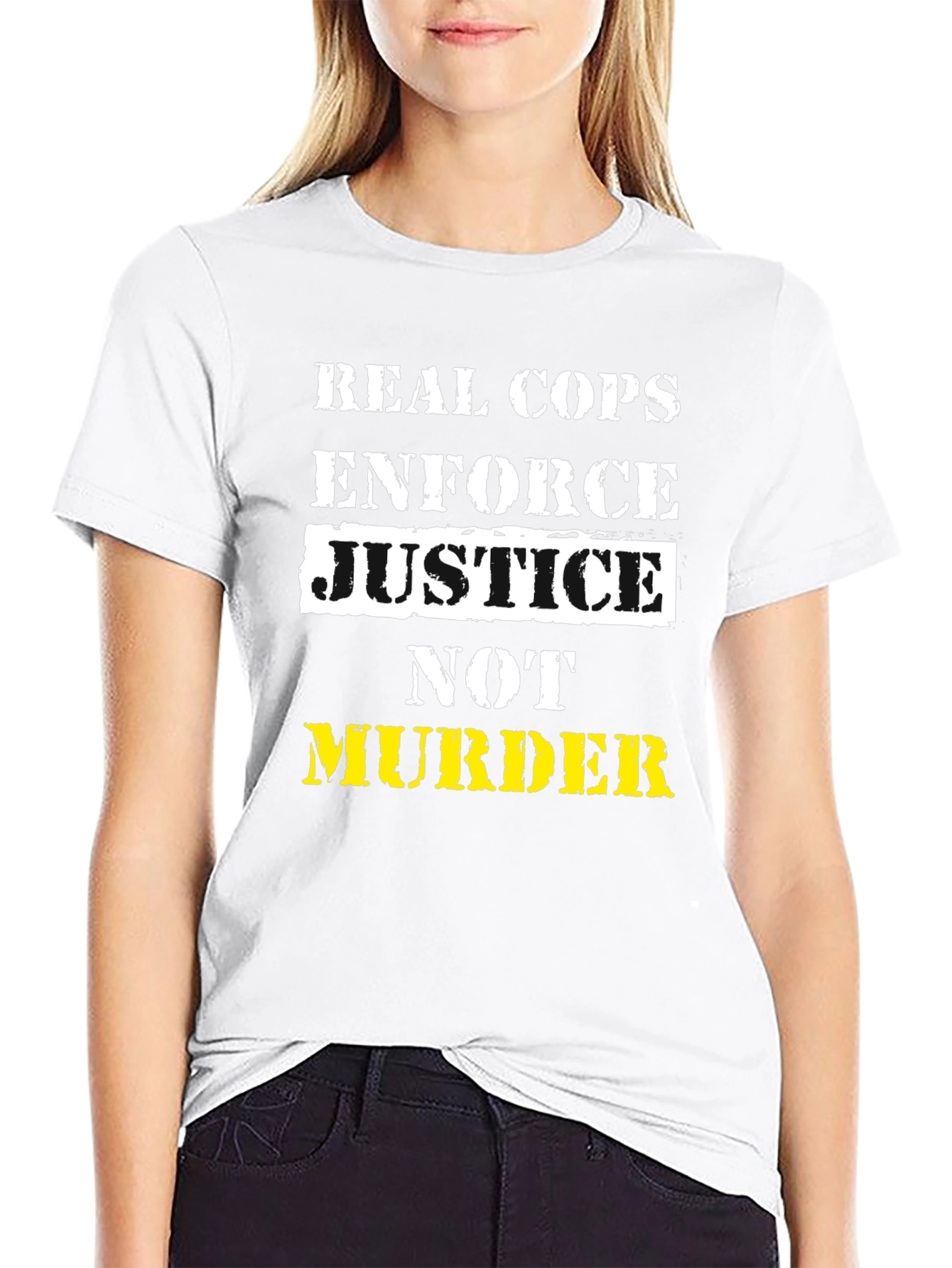 Real Cops Enforce Justice T-Shirt