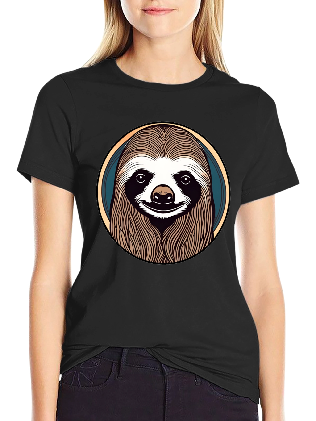 Sloth Graphic T-Shirt - Mens Casual Tee