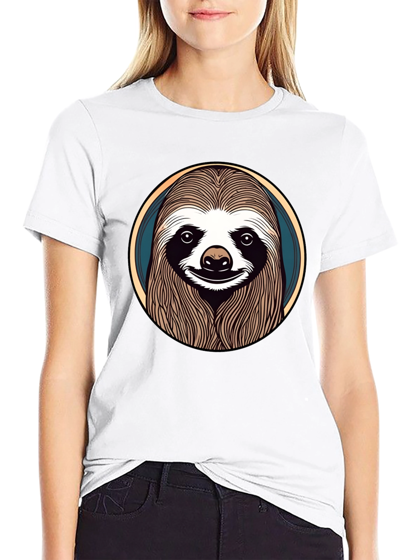 Sloth Graphic T-Shirt - Mens Casual Tee