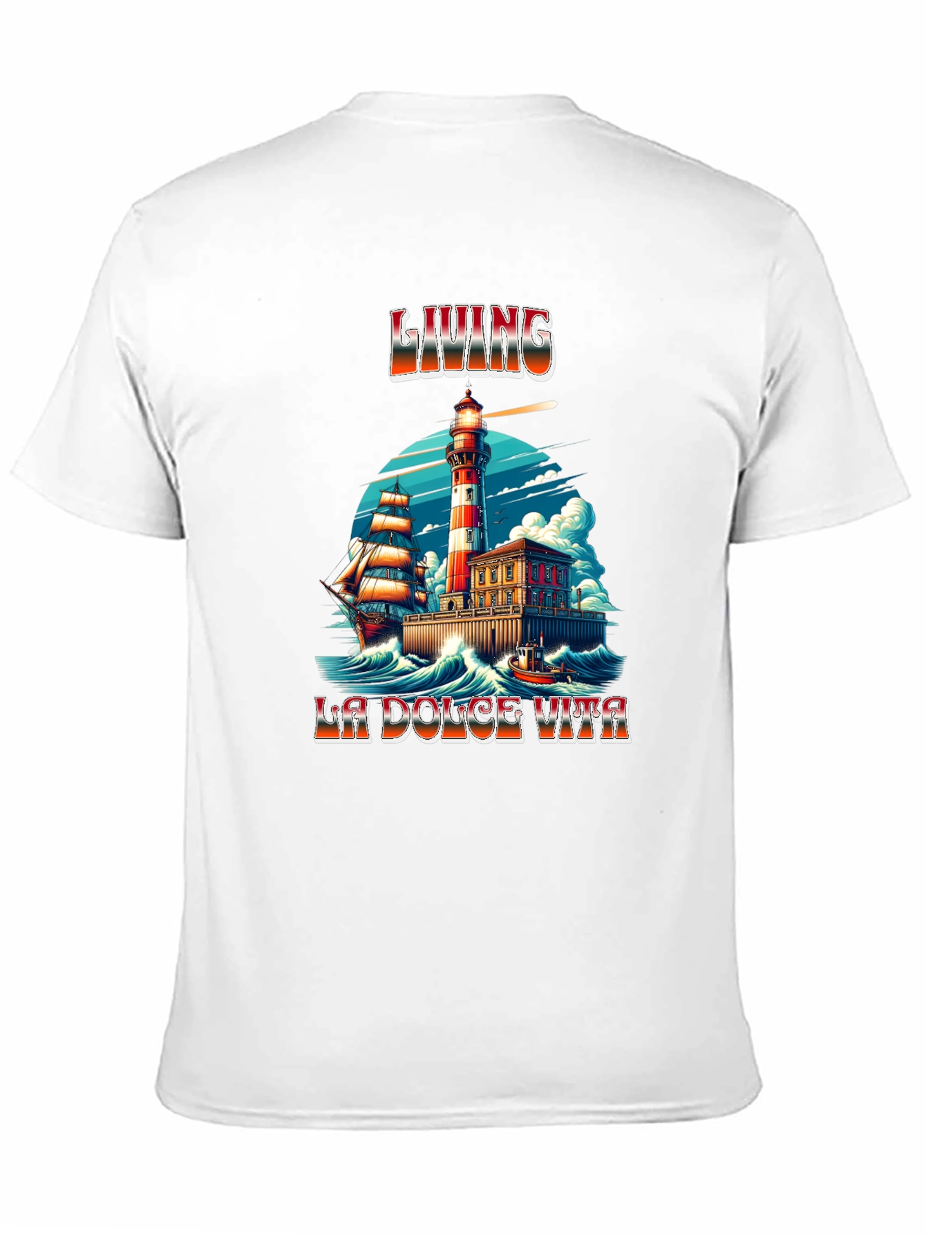 La Dolce Vita Living Lighthouse Graphic Tee
