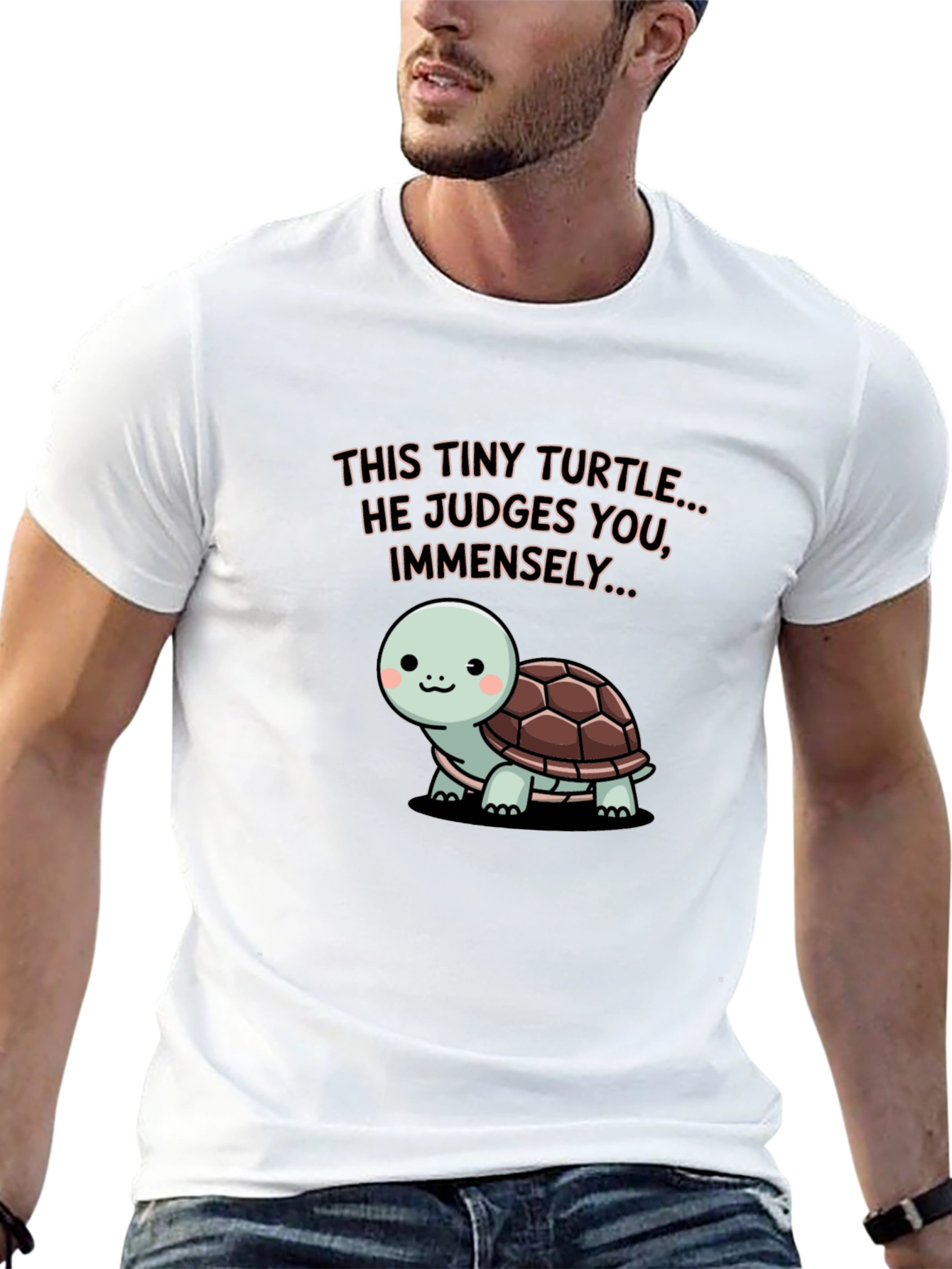 Tiny Turtle Judges You Graphic Tee