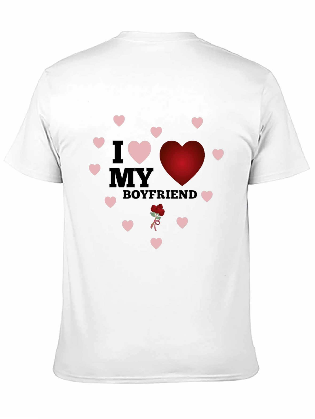 I Love My Boyfriend T-Shirt with Heart Design