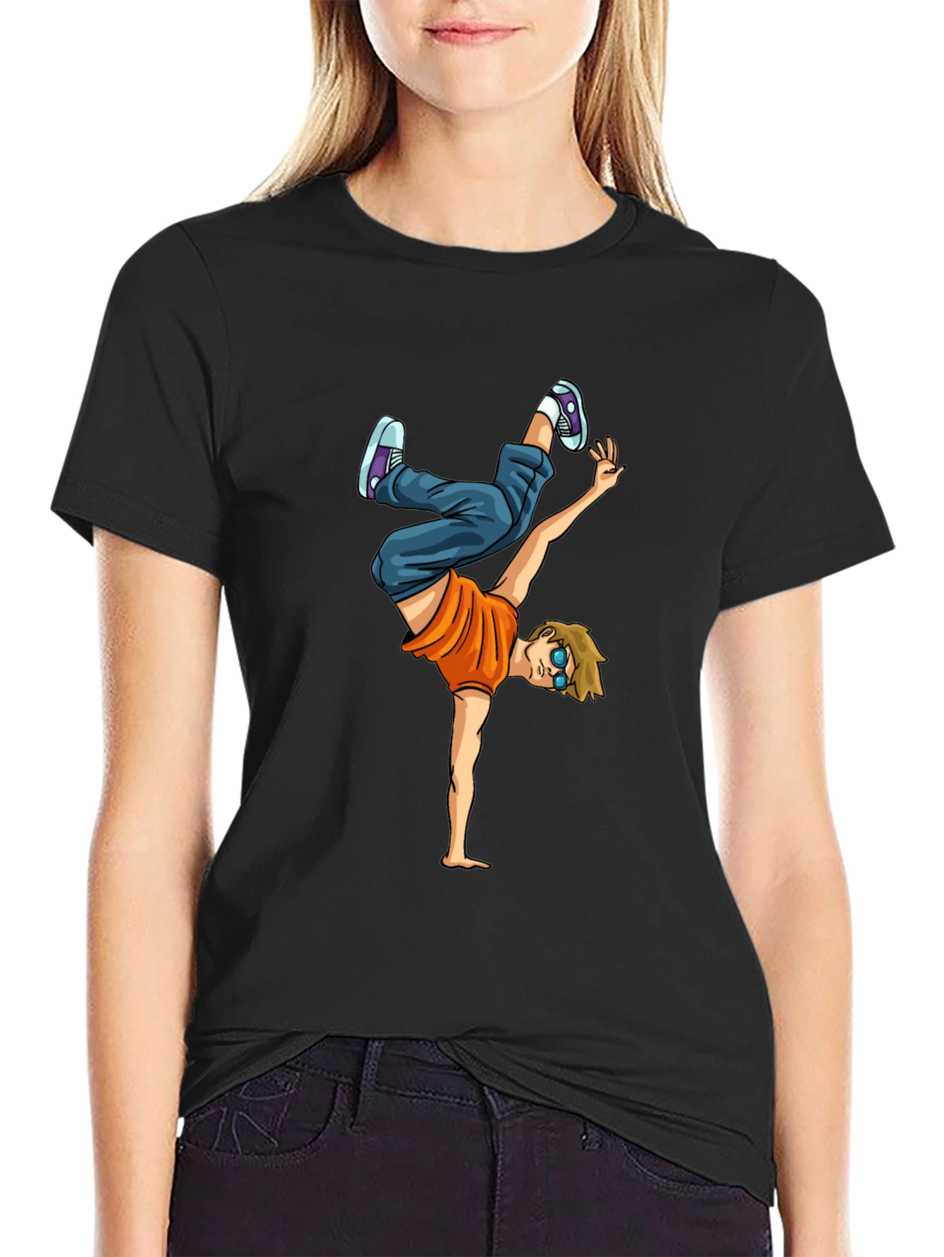 Breakdancing Graphic Tee - Cool Urban Style