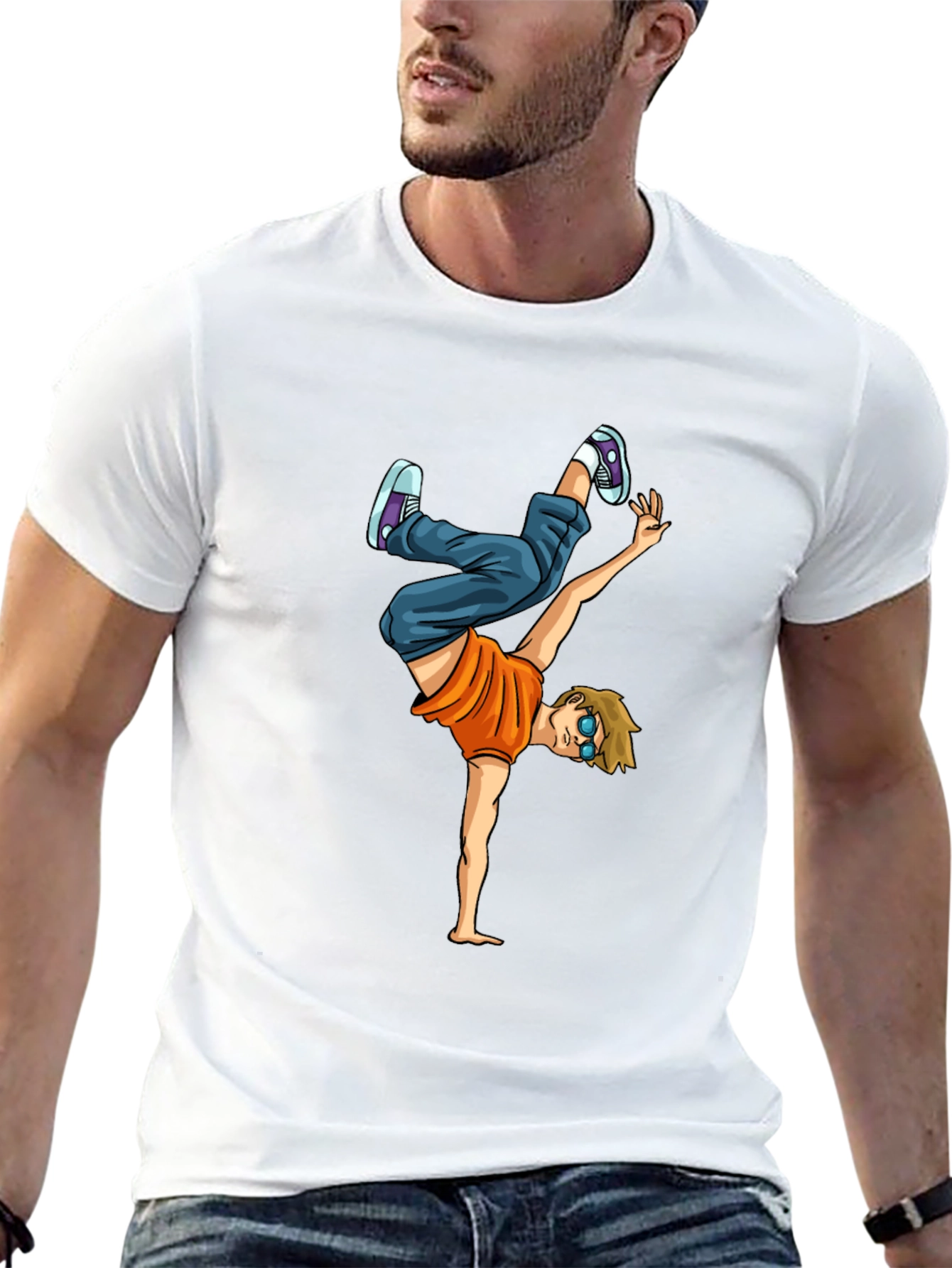 Breakdancing Graphic Tee - Cool Urban Style