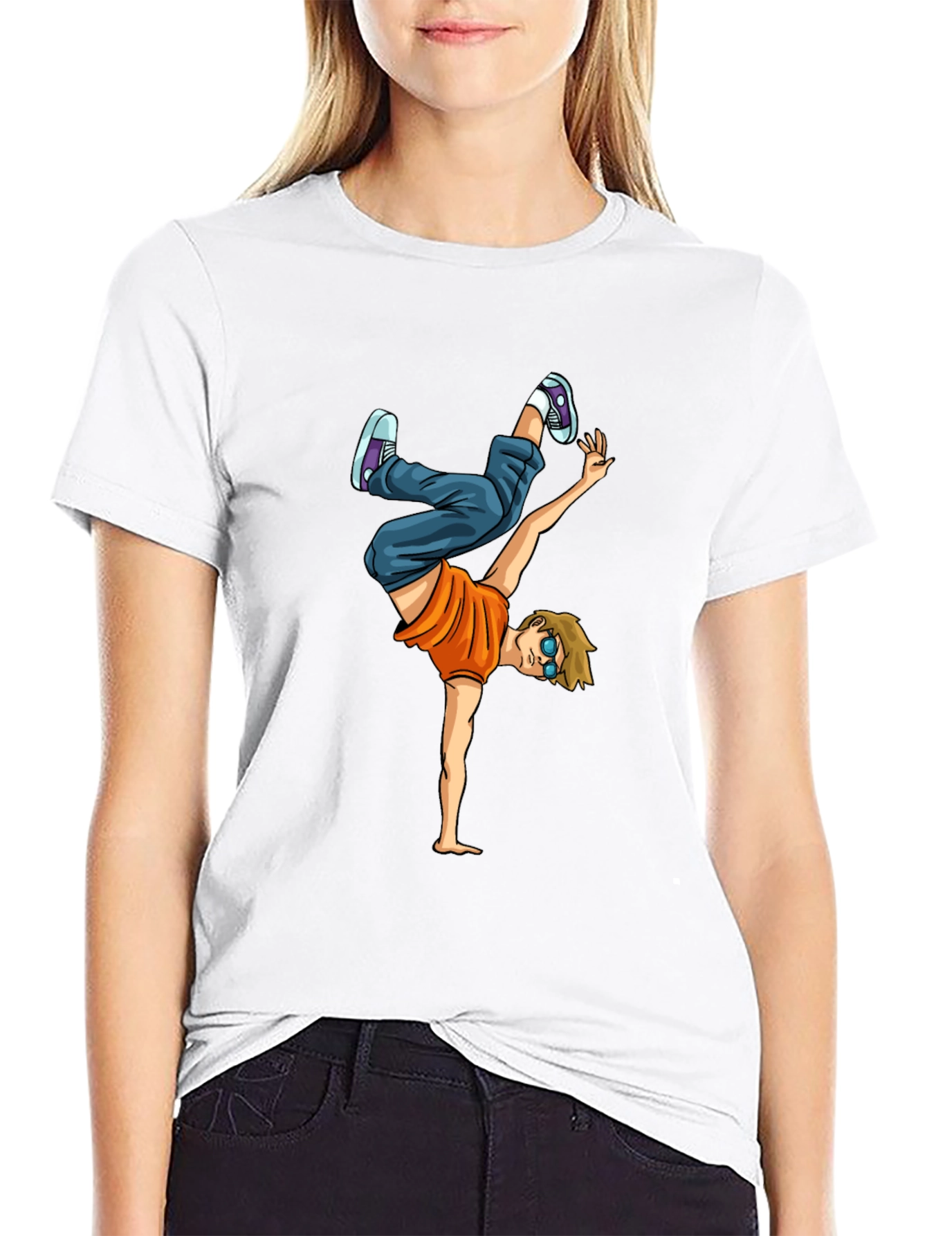 Breakdancing Graphic Tee - Cool Urban Style