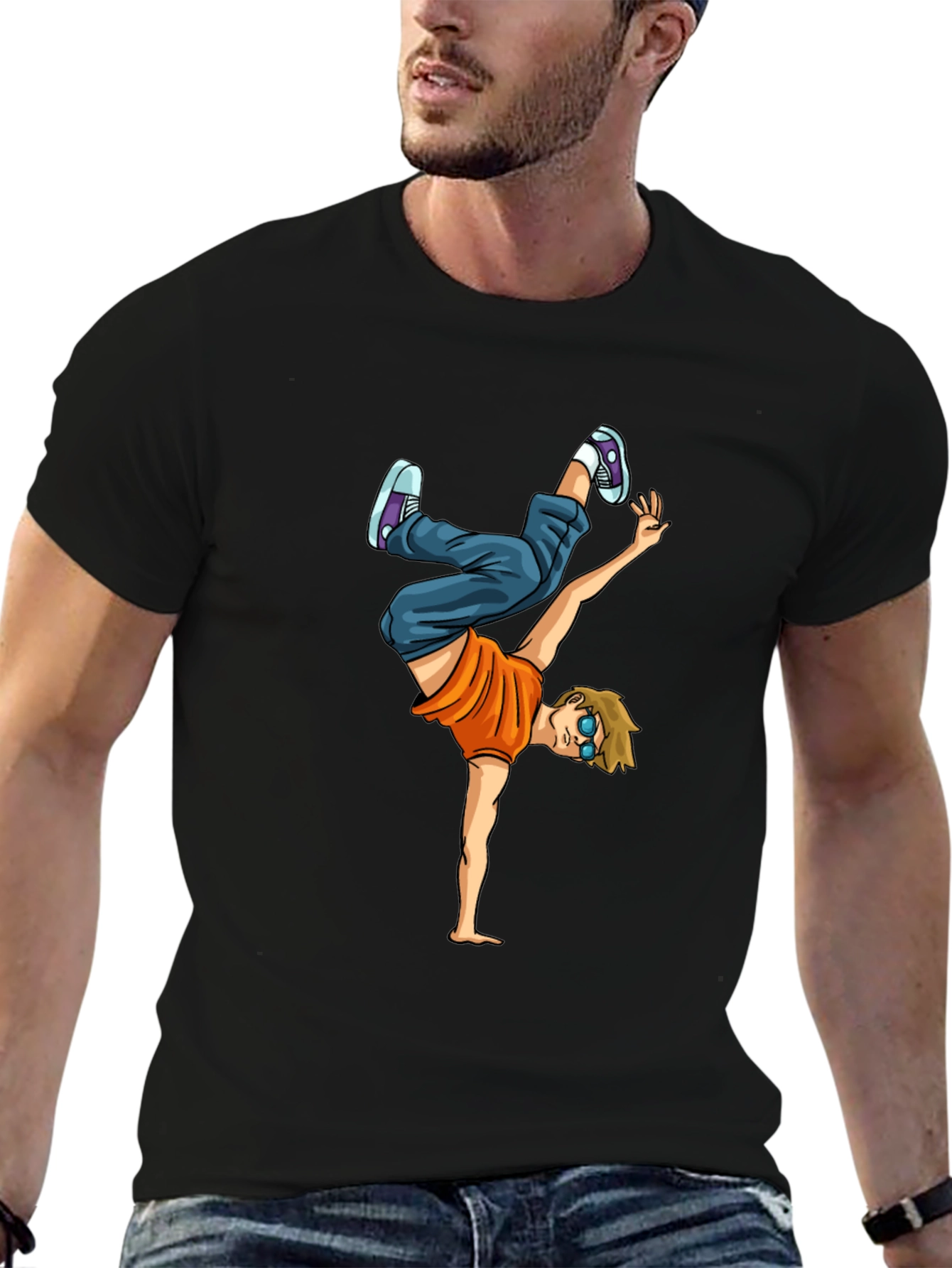 Breakdancing Graphic Tee - Cool Urban Style