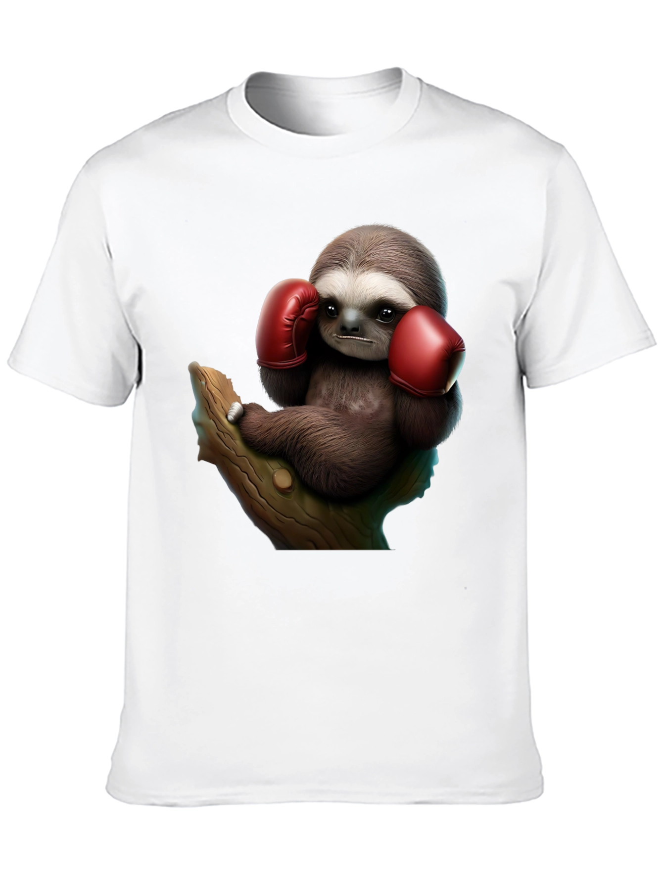 Boxing Sloth Black T-Shirt