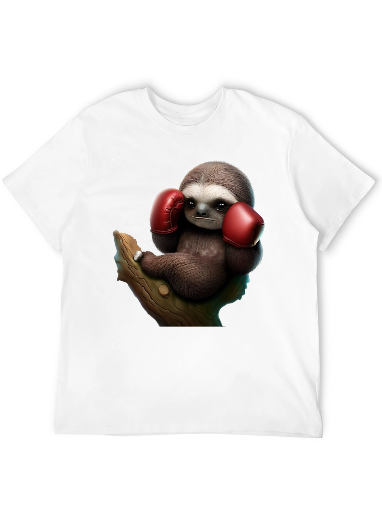 Boxing Sloth Black T-Shirt