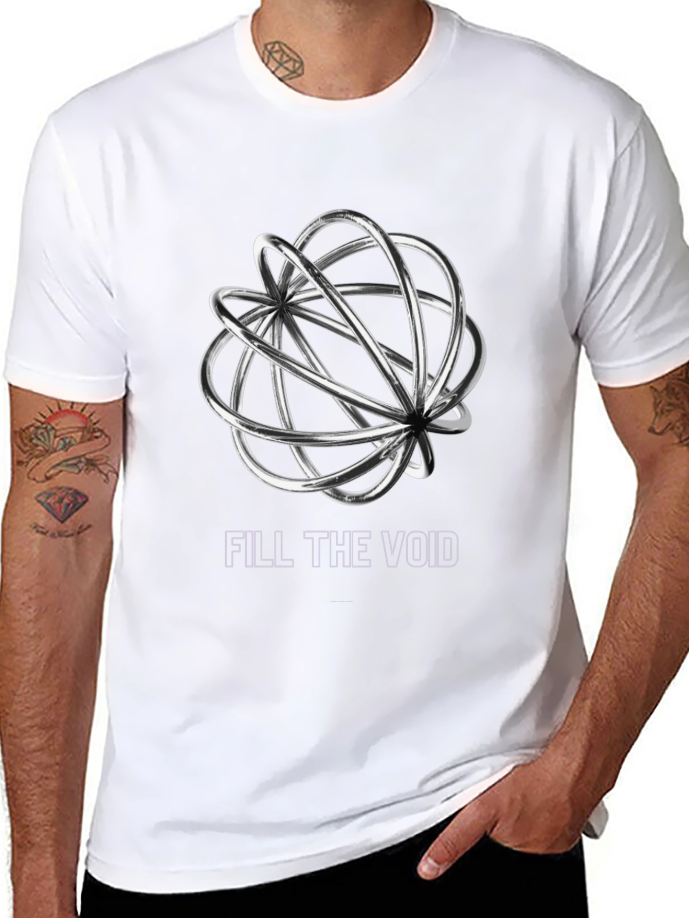 Fill The Void Graphic Tee - Modern Streetwear Style