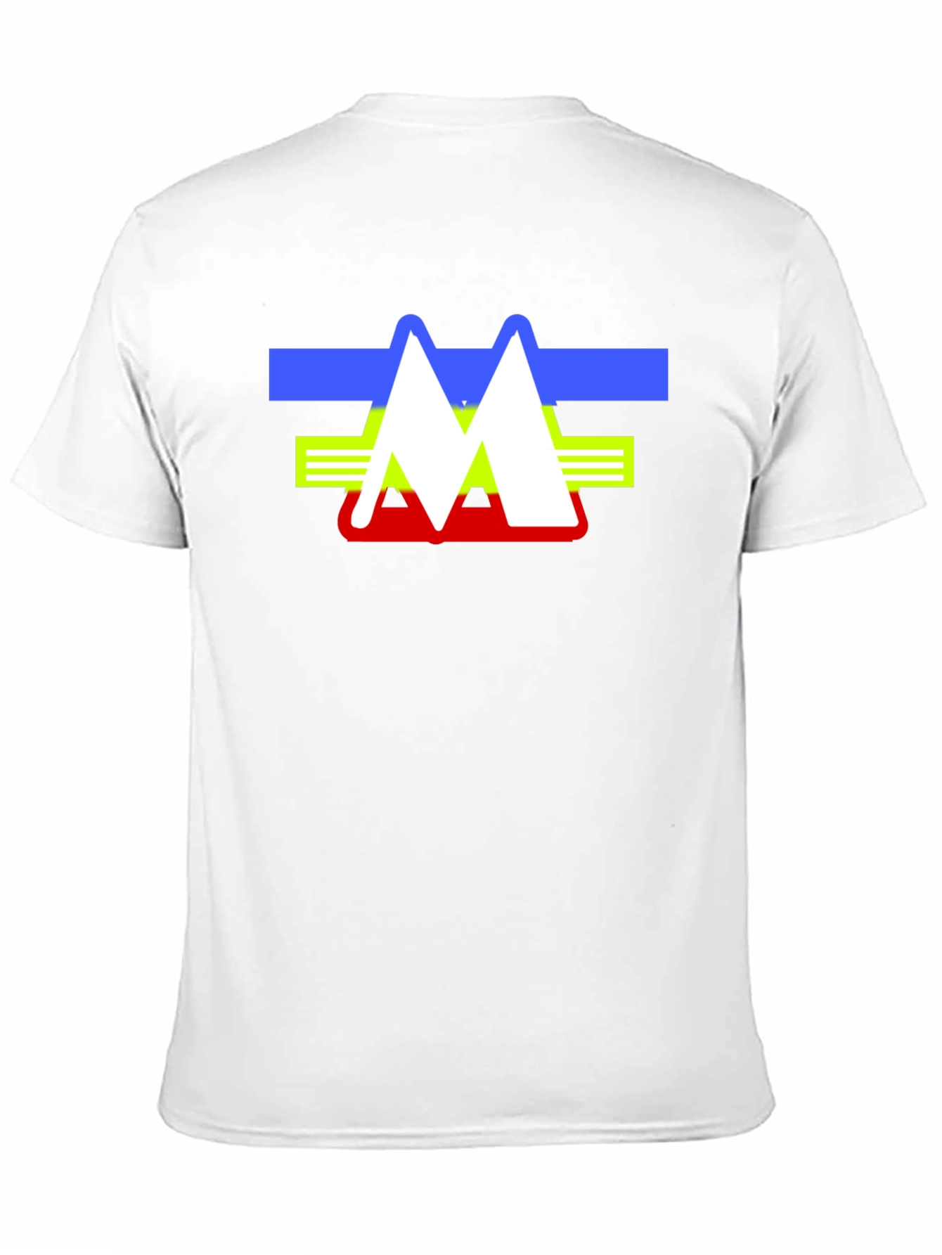 Abstract Mountain Logo Graphic Tee - Black