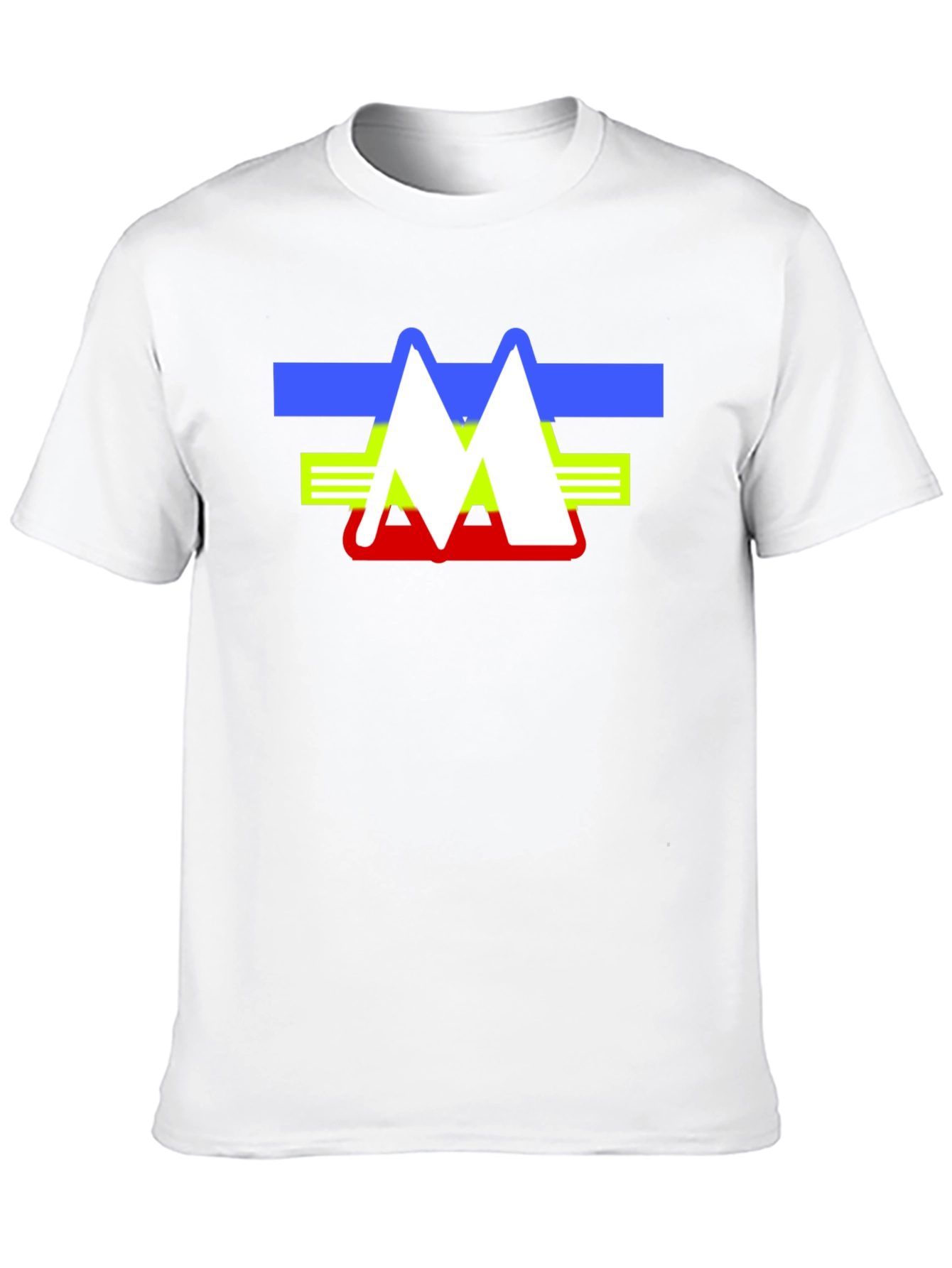 Abstract Mountain Logo Graphic Tee - Black