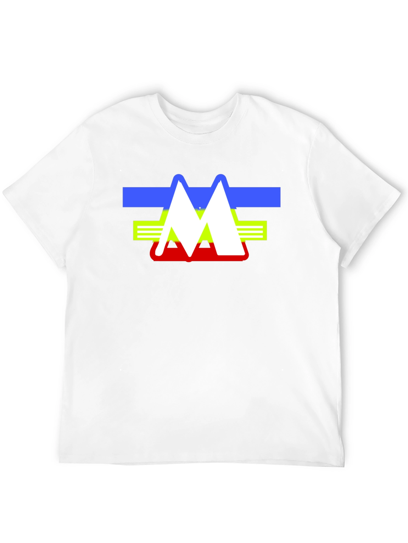 Abstract Mountain Logo Graphic Tee - Black