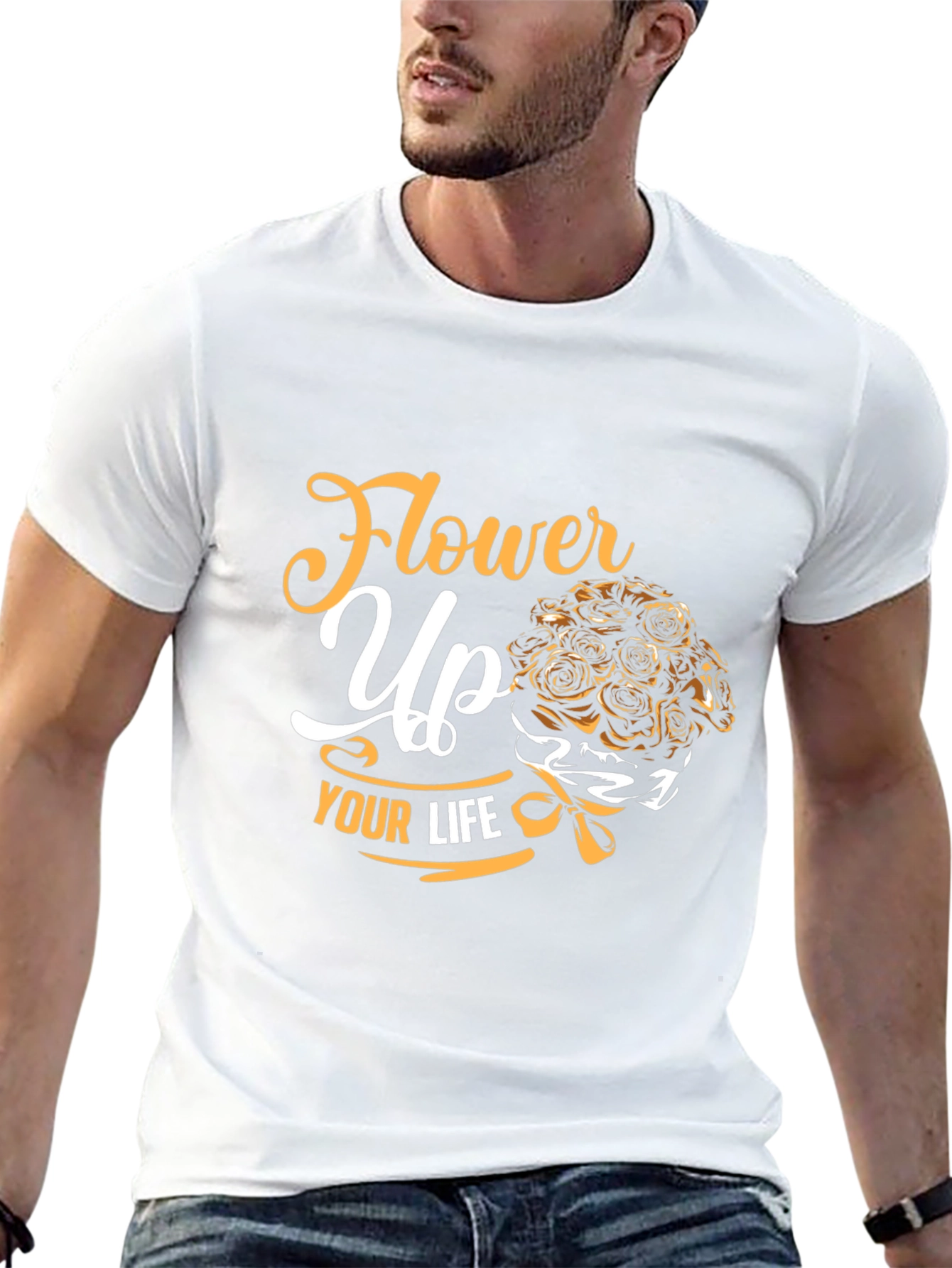 Flower Up Your Life Graphic Tee