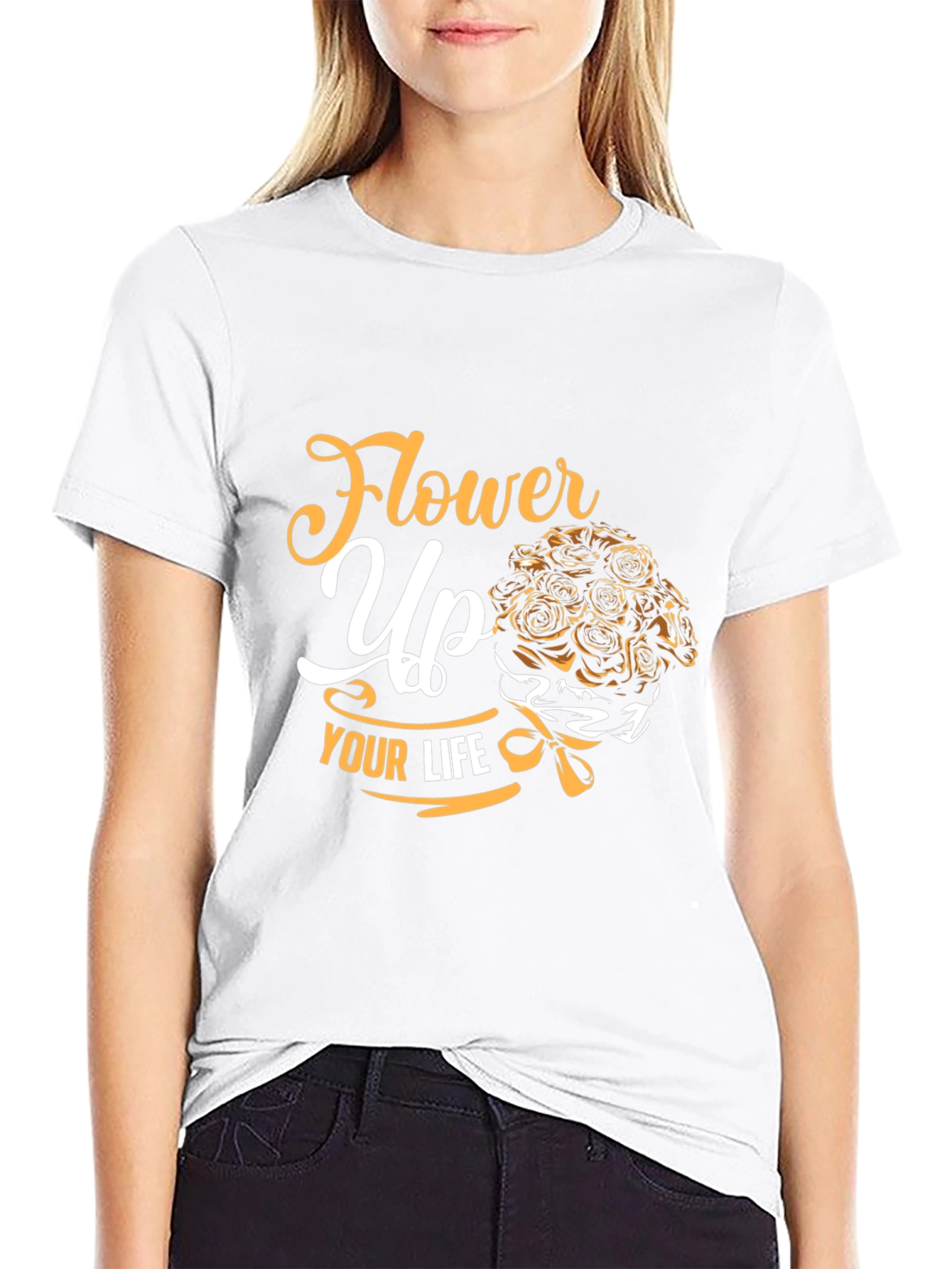 Flower Up Your Life Graphic Tee