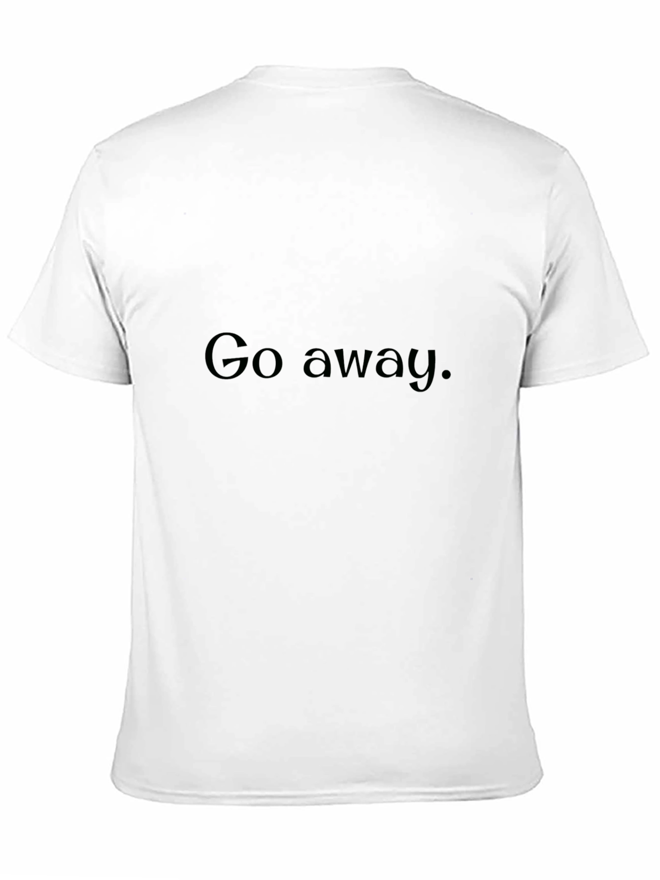Go Away Graphic T-Shirt - Black Casual Tee