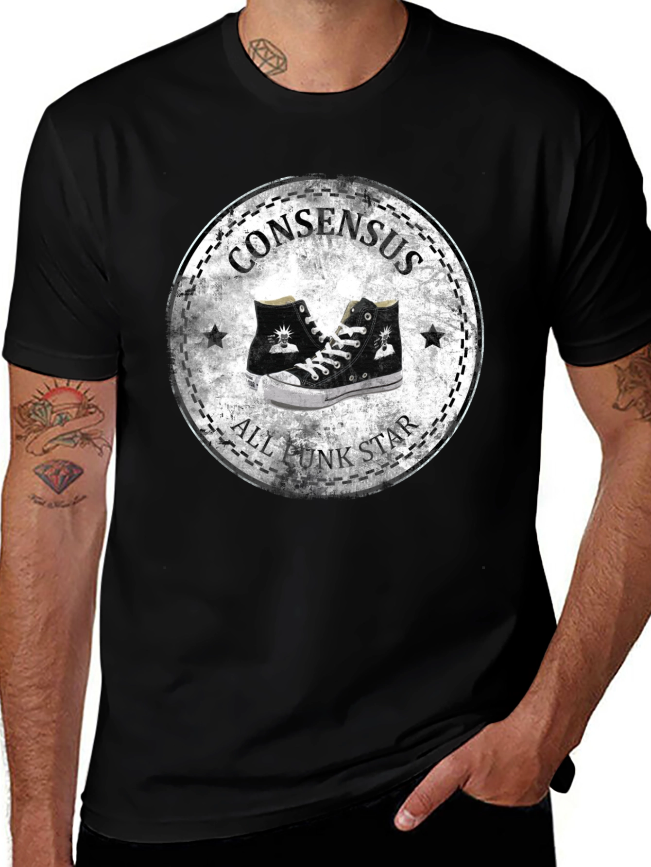 Consensus All Punk Star Graphic T-Shirt