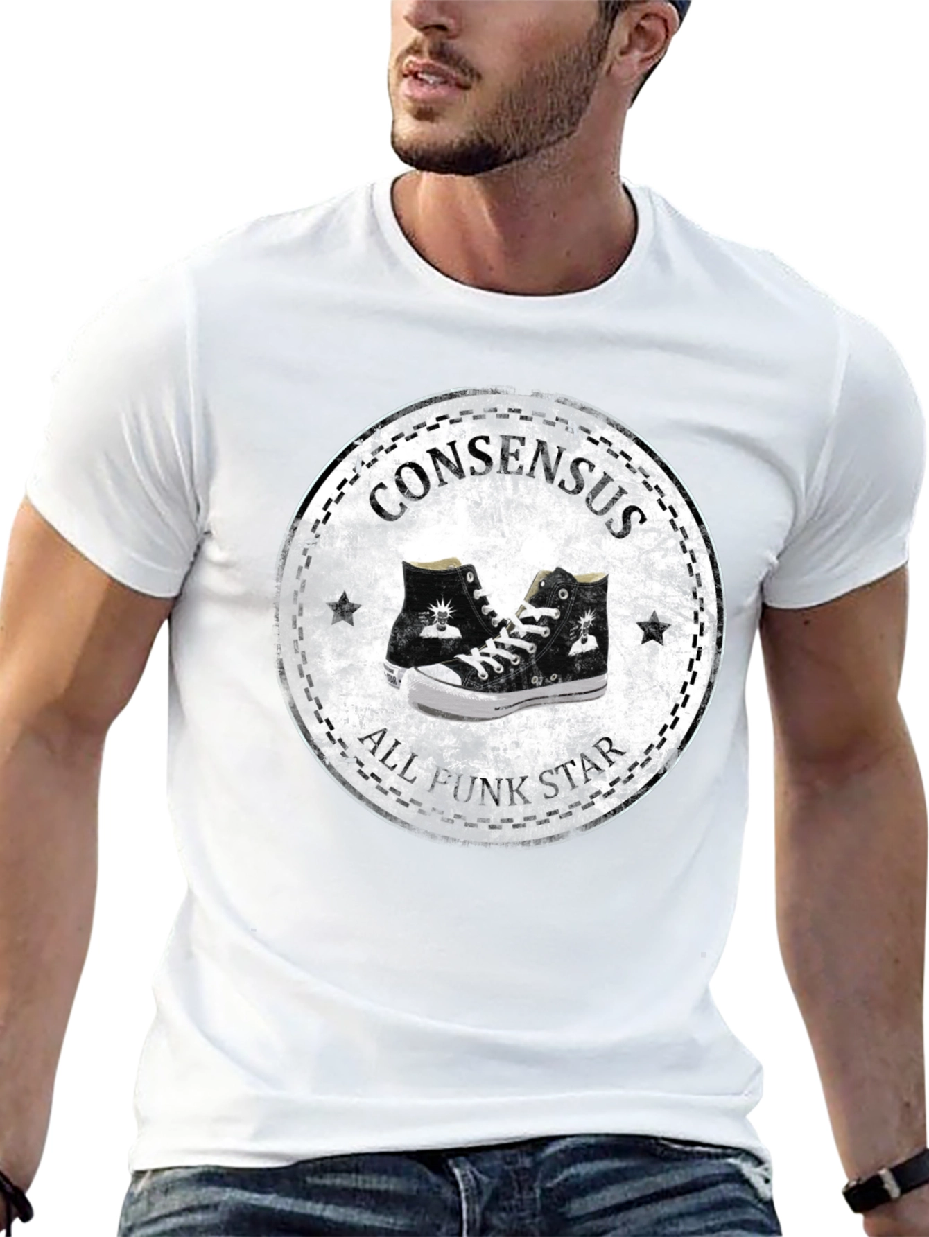 Consensus All Punk Star Graphic T-Shirt