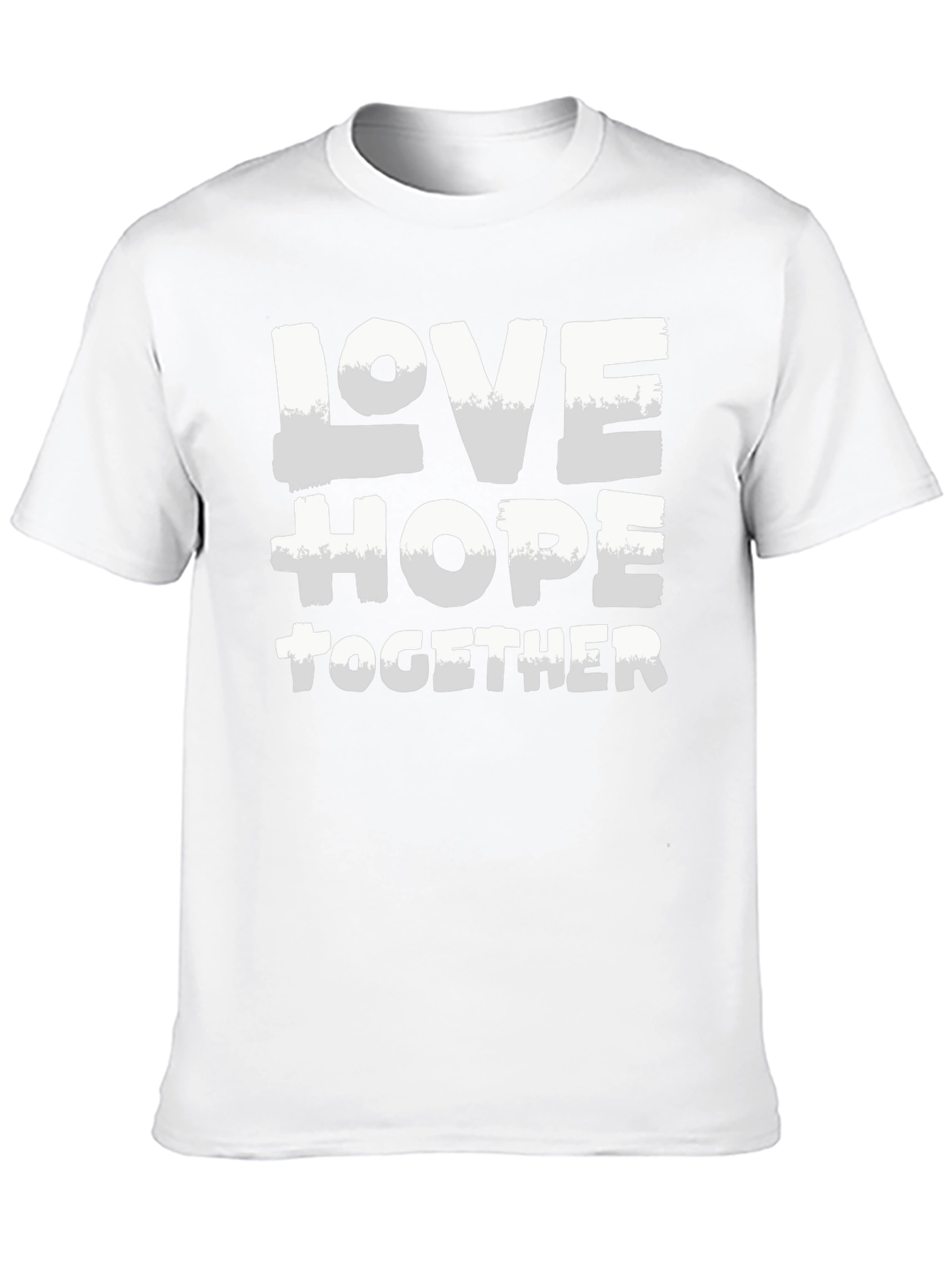 Love Hope Together Graphic Tee - Stylish Black T-Shirt