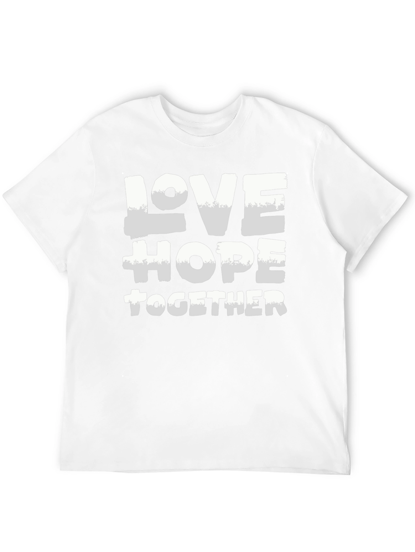 Love Hope Together Graphic Tee - Stylish Black T-Shirt