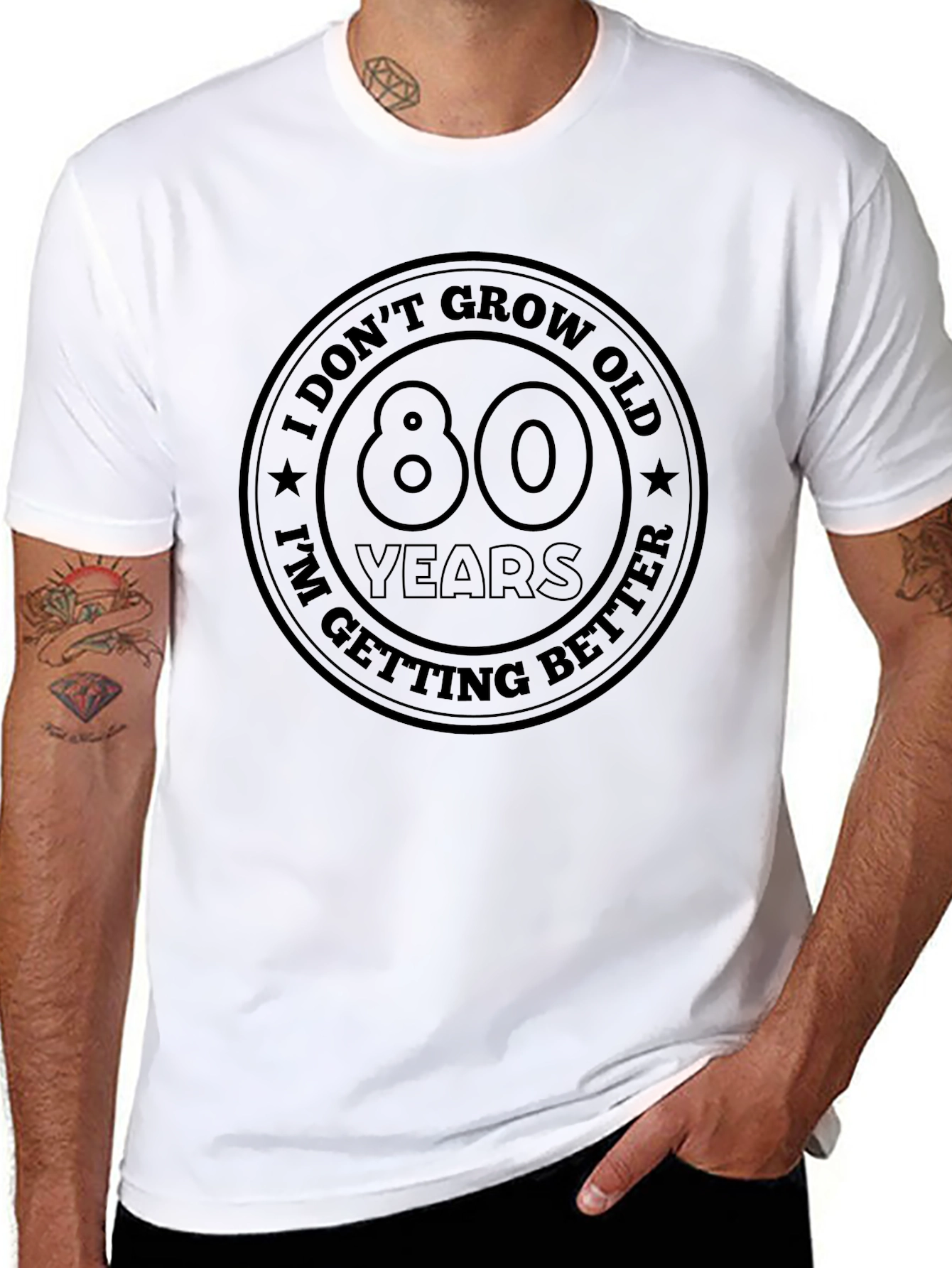 80 Years I Dont Grow Old T-Shirt