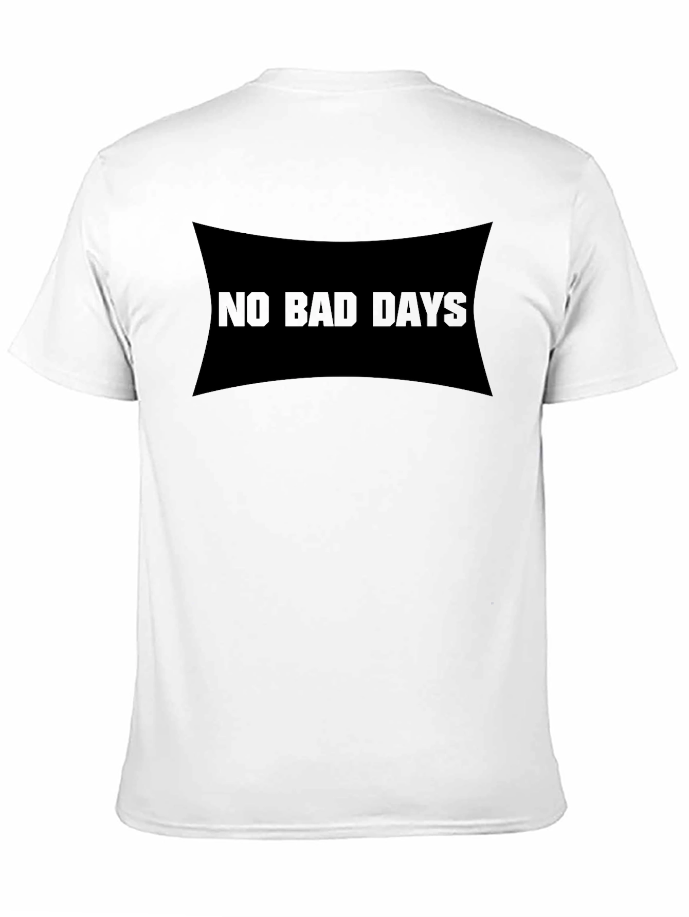 No Bad Days Graphic Black T-Shirt Casual Wear