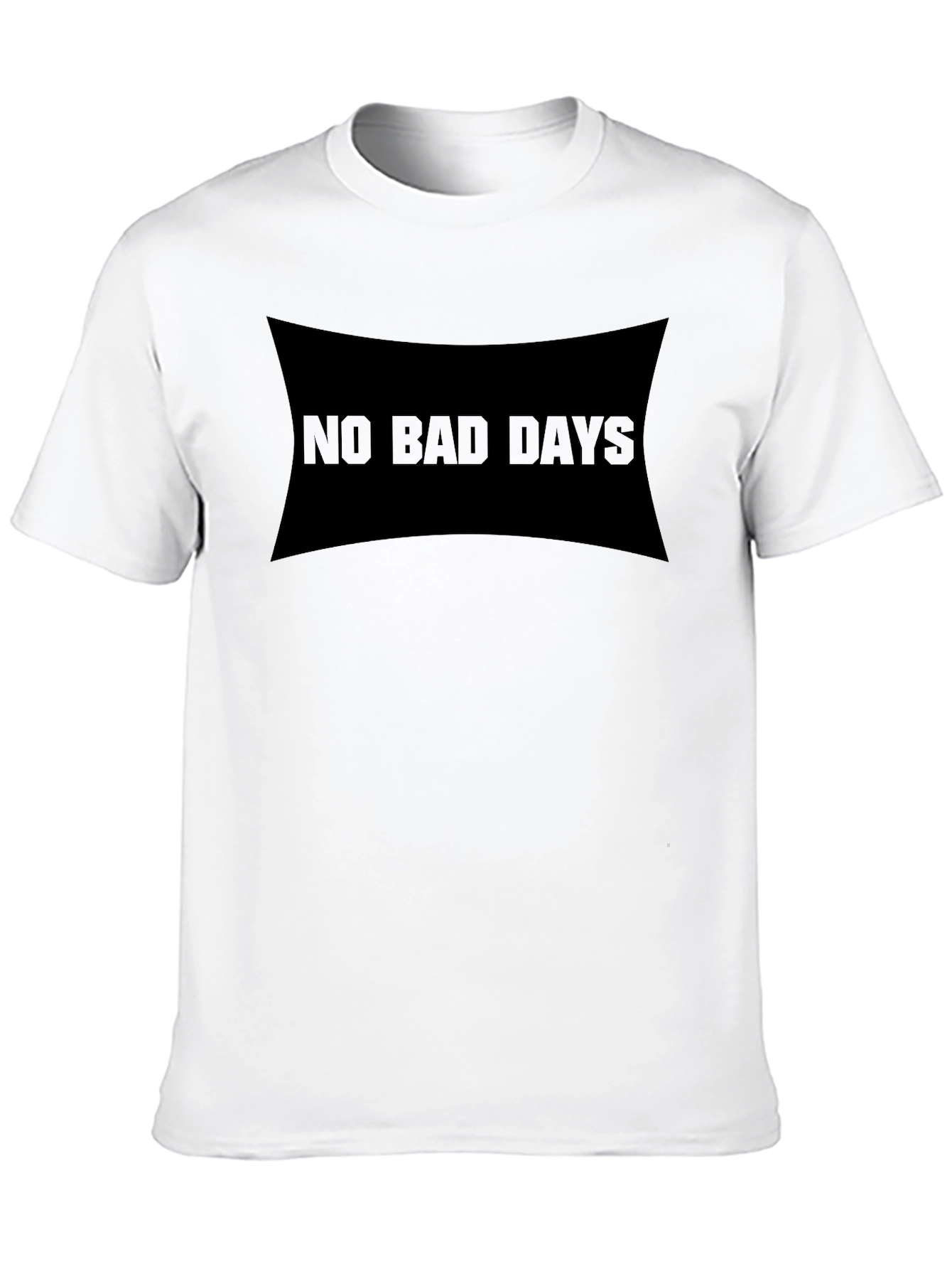 No Bad Days Graphic Black T-Shirt Casual Wear