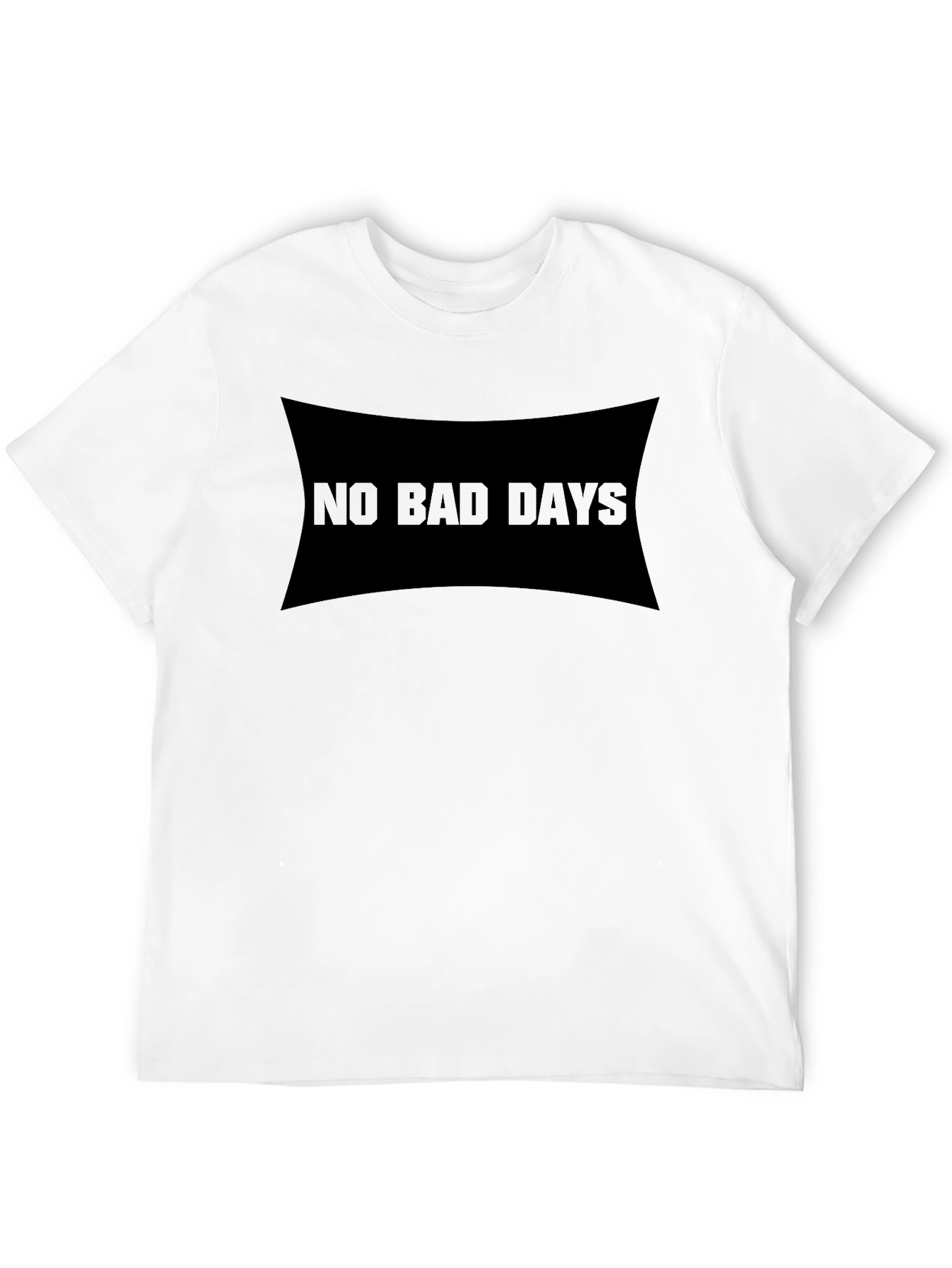 No Bad Days Graphic Black T-Shirt Casual Wear