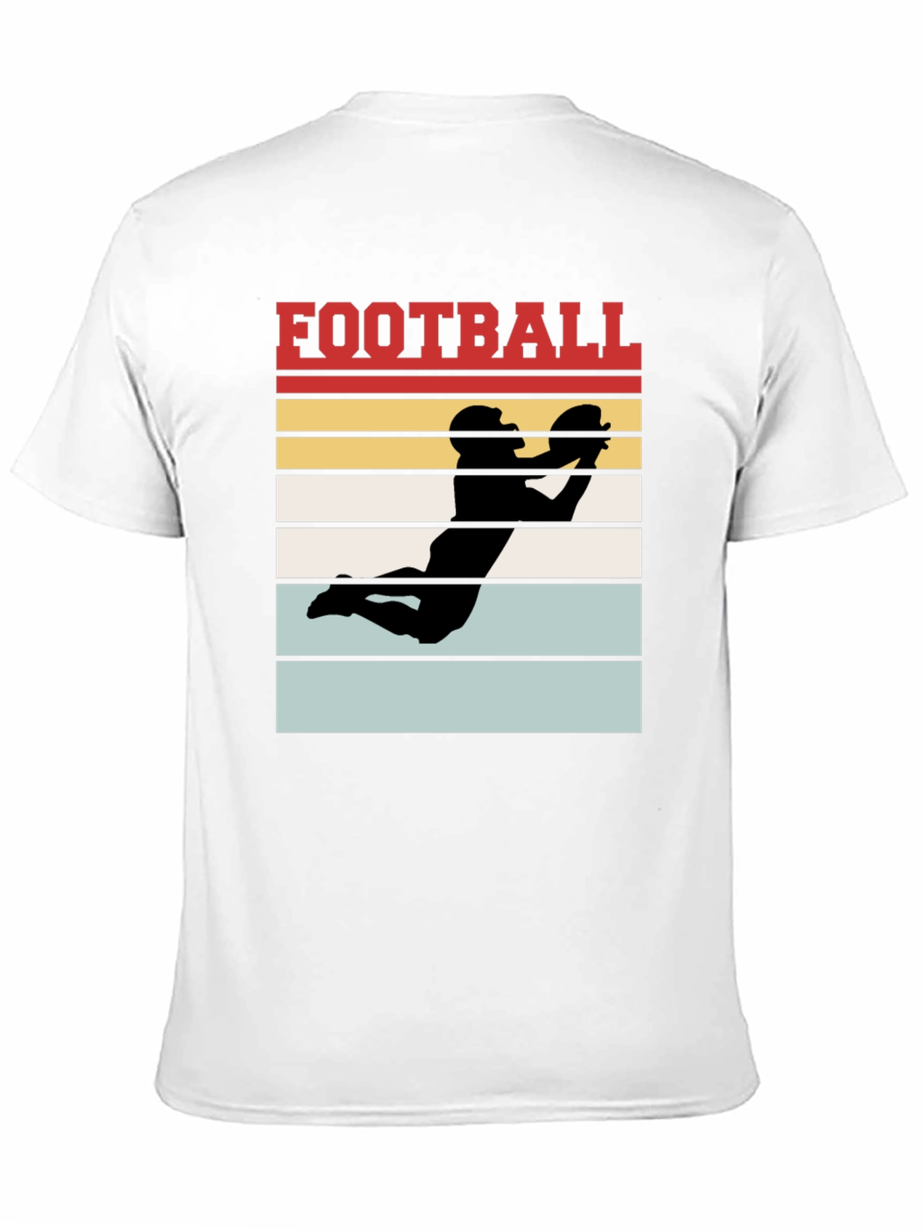 Football Graphic Tee - Retro Receiver Design